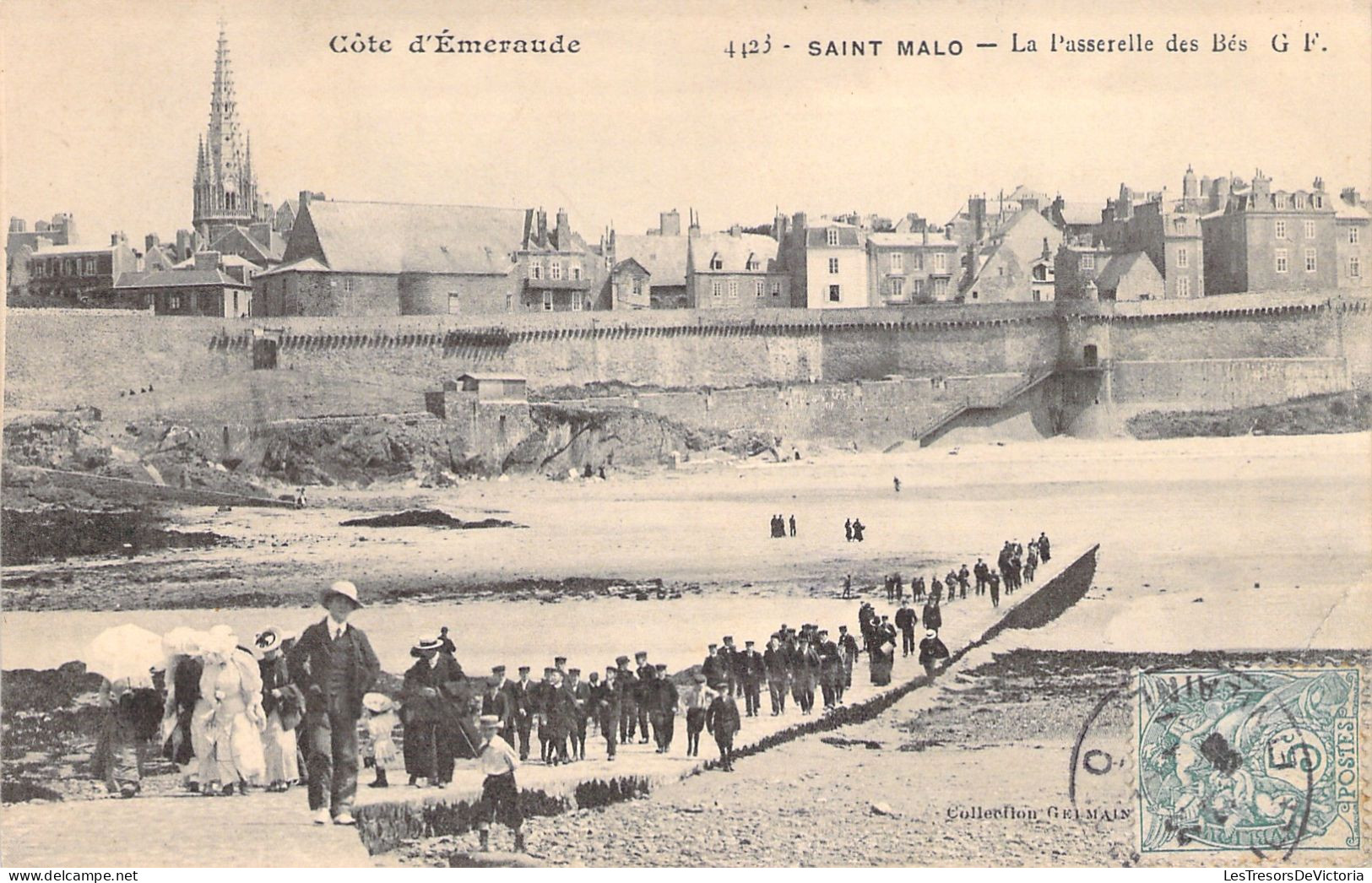 FRANCE - Saint Malo - La Passerelle Des Blés - Animé - Carte Postale Ancienne - Saint Malo