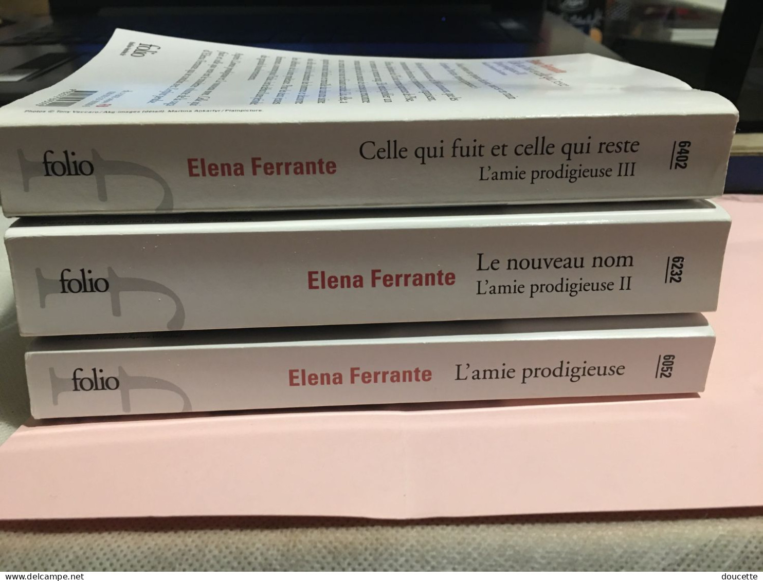 ELENA FERRANTE ** L'AMIE PRODIGIEUSE** 3 Volumes :tomes 1/2/3 - Bücherpakete