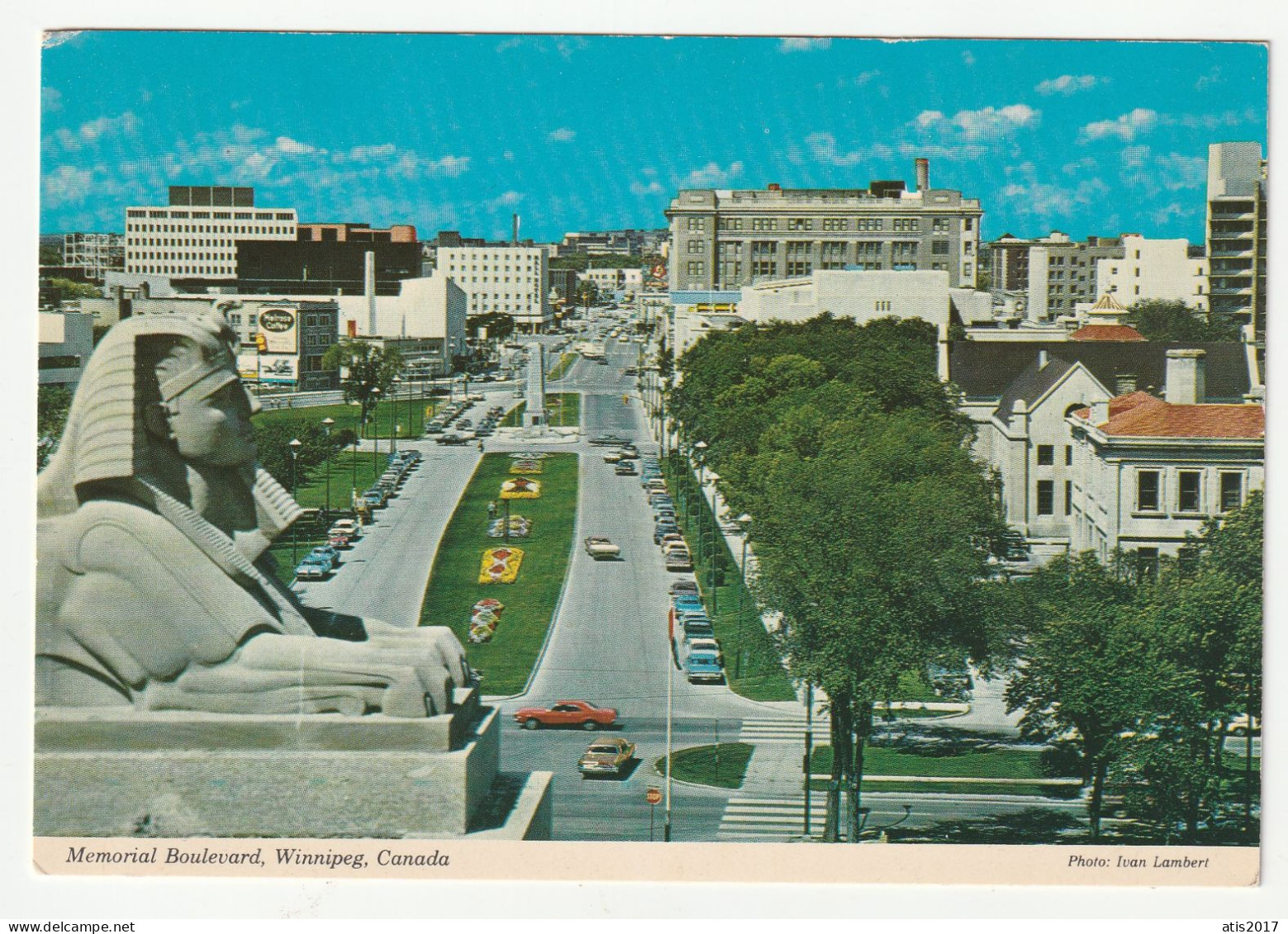 Winnipeg - Manitoba - Memorial Boulevard -  Chrome Pc - Continental Size - Winnipeg