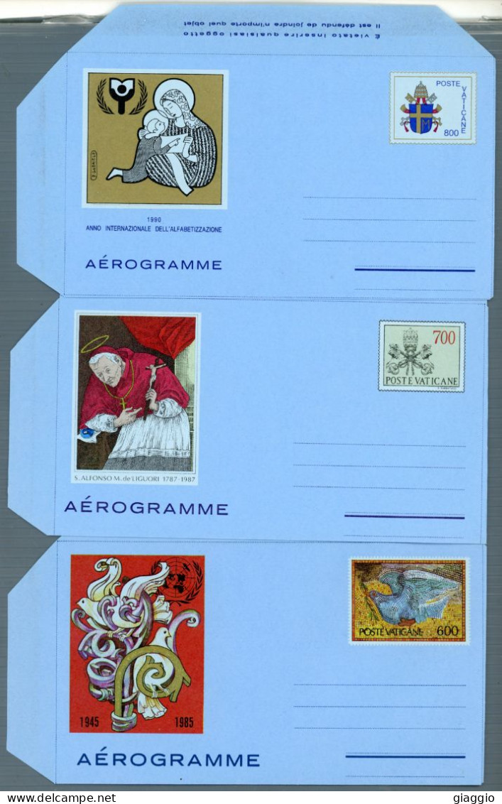 °°° Francobolli N. 1880 - Vaticano Aérogramma Vari 3 Pezzi Vari  °°° - Enteros Postales