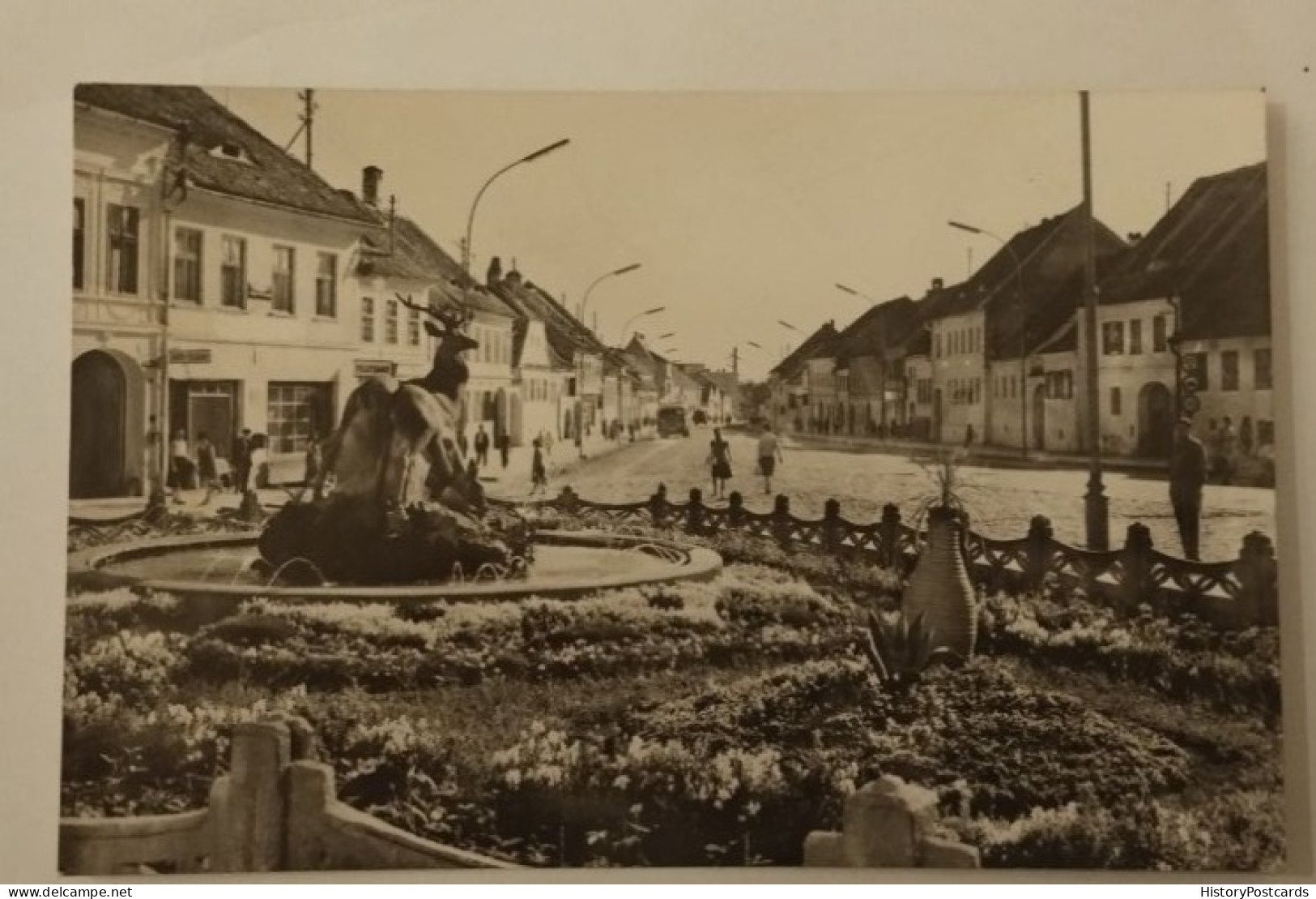 Cisnãdie, Dt.Heltau, Strassenansicht, Bus, Rumänien, 1959 - Roemenië