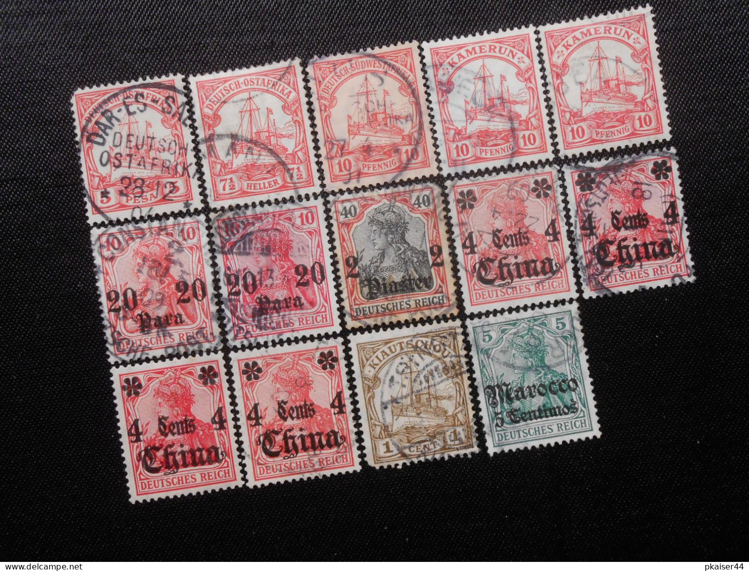 DR 9  Deutsche Kolonien (diverse) 1896 - Mi 52 € - Lot 619 - Sonstige & Ohne Zuordnung