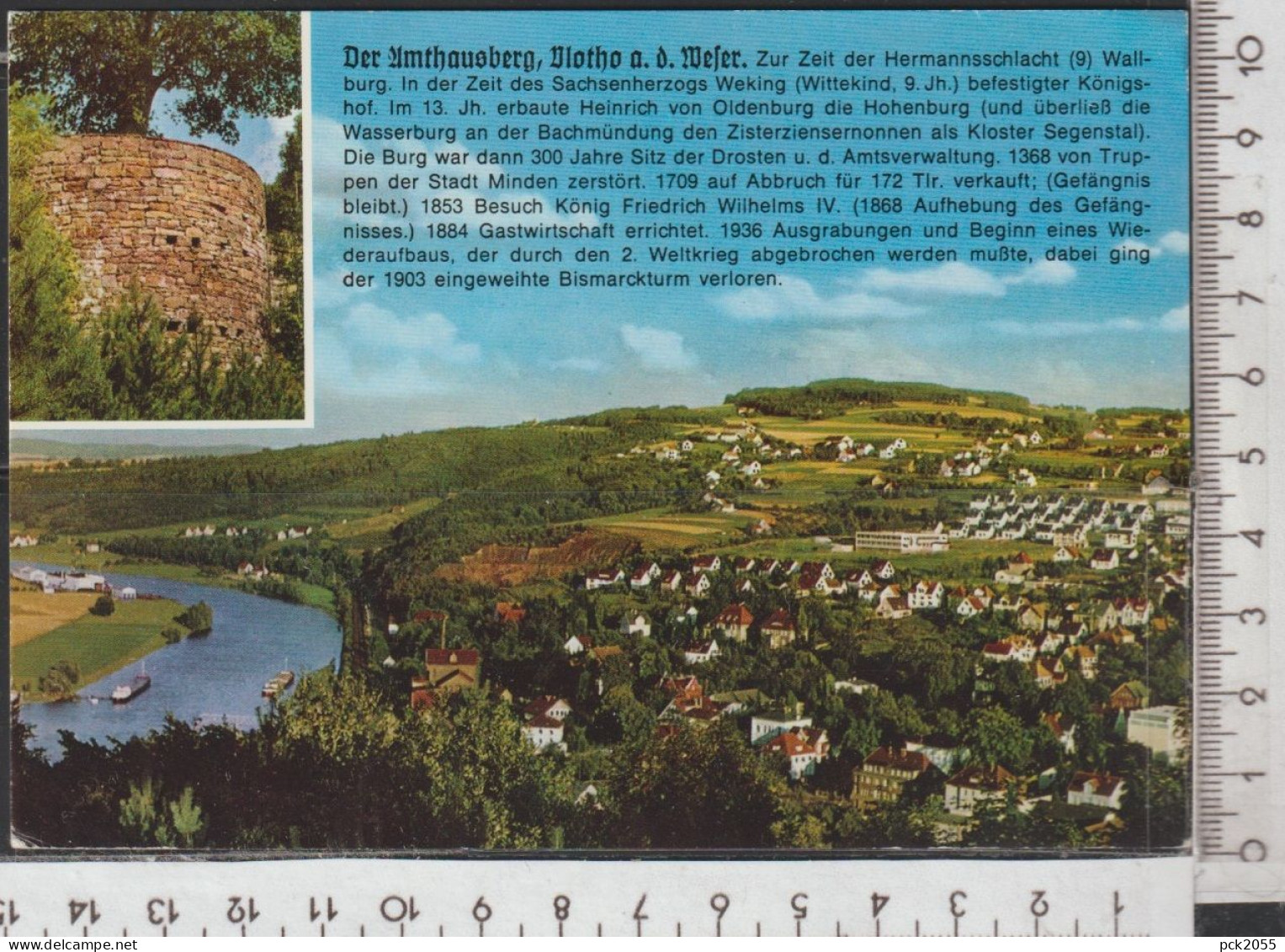 Vlotho Blick Von Der Burgmauer Zum Winterberg , Gelaufen 1986  ( AK 4431) Günstige Versandkosten - Vlotho