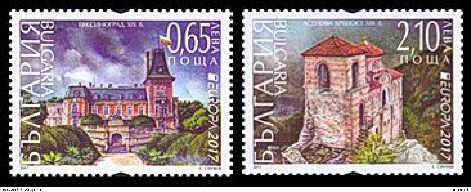 SALE!!! BULGARIA BULGARIE BULGARIEN 2017 EUROPA CEPT CASTLES 2 Stamps Set MNH ** - 2017