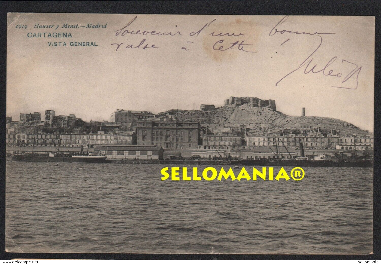 POSTAL AÑOS 1900 CARTAGENA MURCIA HAUSER Y MENET TCP00155 - Murcia