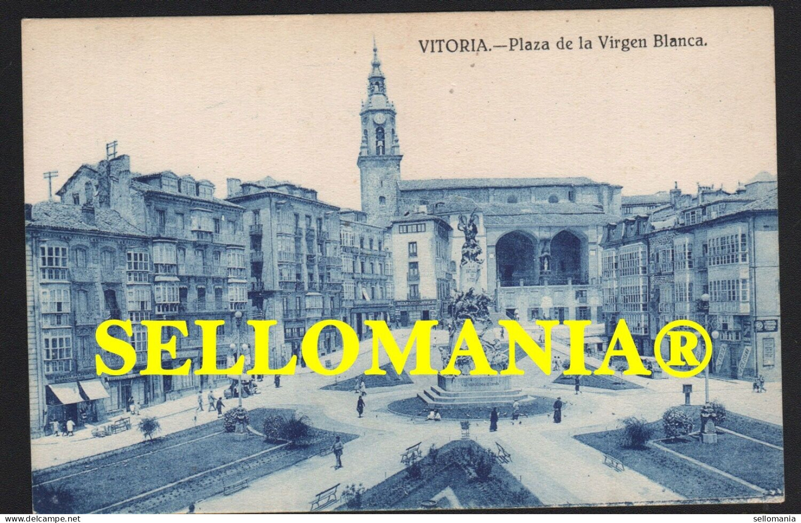 POSTAL 1920 - 1930 VITORIA PLAZA DE LA VIRGEN BLANCA ALAVA TCP00134 - Álava (Vitoria)