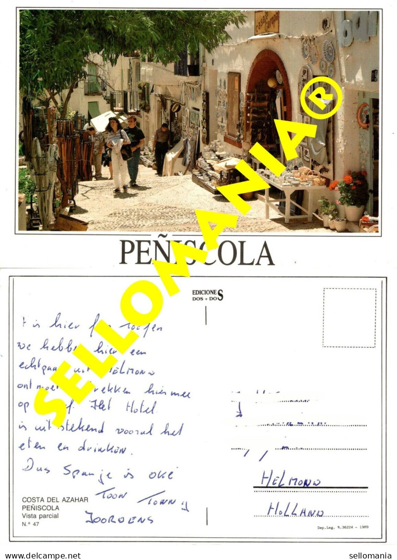 POSTAL AÑOS 1980 PEÑISCOLA COSTA AZAHAR CASTELLON EDICIONES DOS + DOS  TCP00114 - Castellón