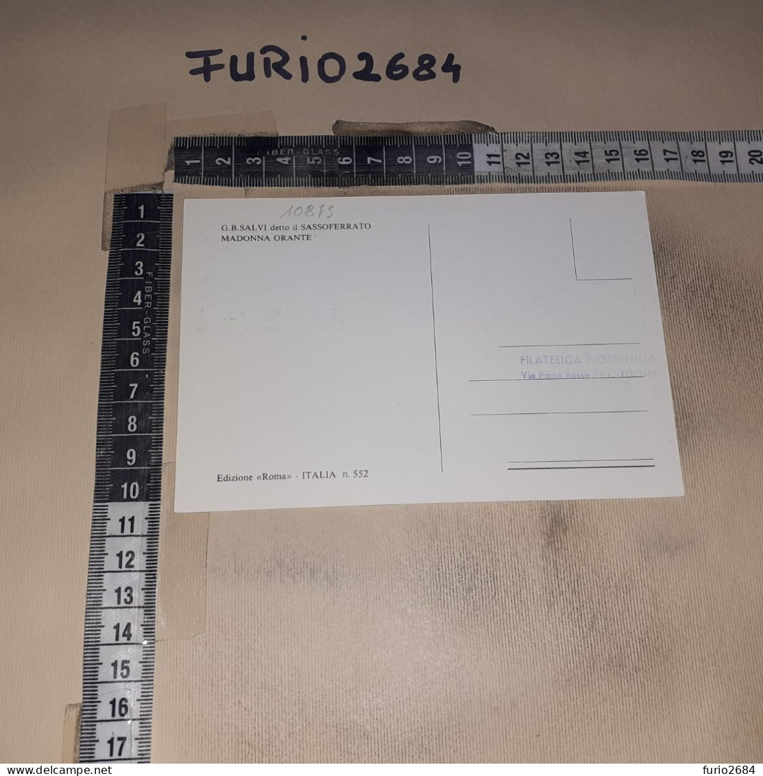 HB10873 SASSOFERRATO 1985 TIMBRO ANNULLO G.B. SALVI IL SASSOFERRATO GIORNO DI EMISSIONE - Cartas & Documentos