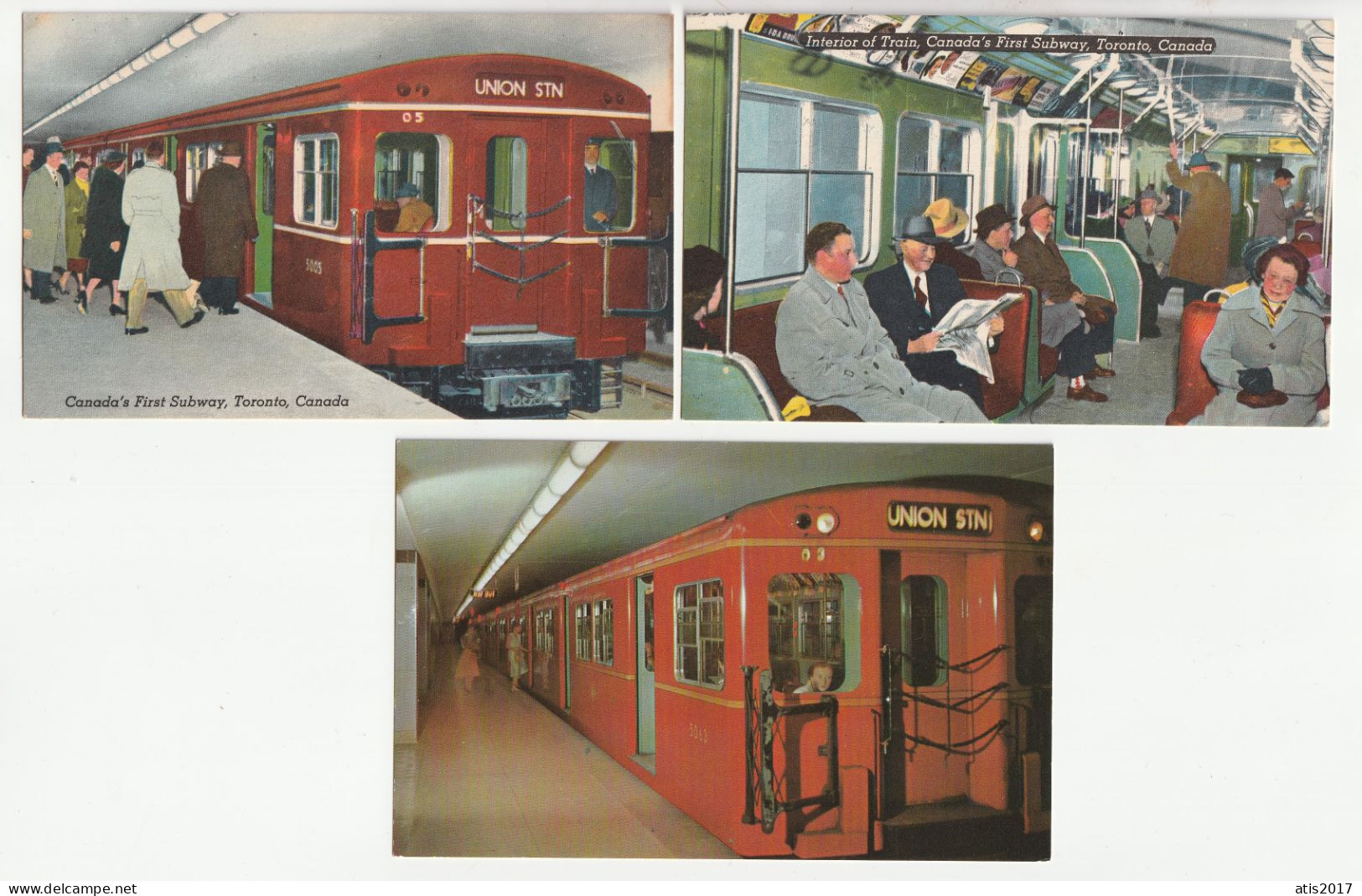 Toronto Subway 3 Pc - Standart Size 1950/60s - Toronto