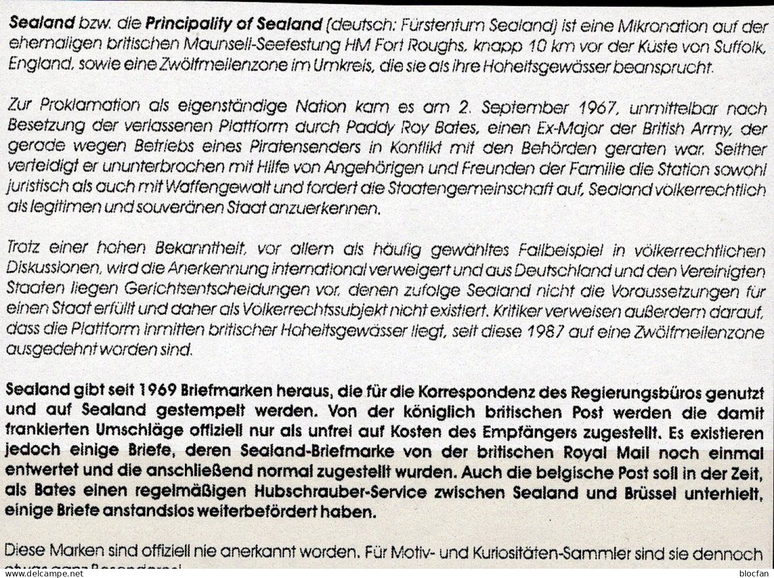 British Marine England 25/29,31+Block 1 O 30€ Schiffe Im Atlantik 1970 Privat Fürstentum Festung Maunsell On Fort Roughs - Maritime