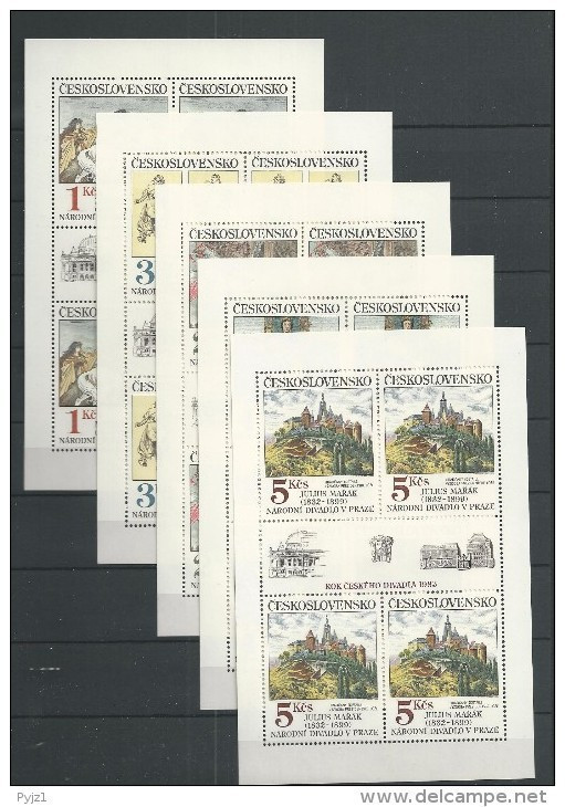 1983 MNH  Ceskoslovensko, Art - Hojas Bloque