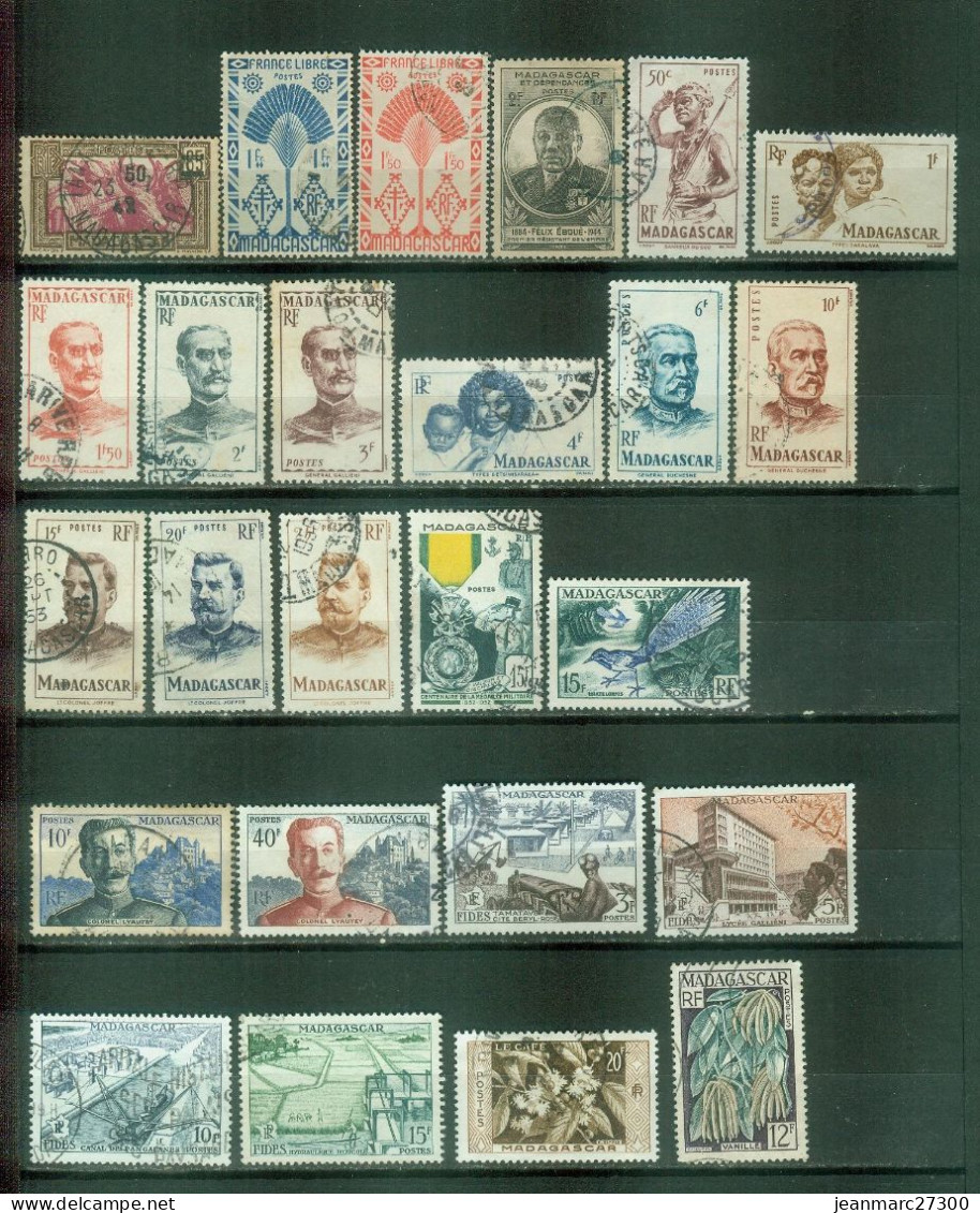 FC MAD03 - Madagascar YT N° 234 271 272 298 303 306 308 à 310 312 314 à 318 321 à 331 334 Oblitérés - Used Stamps