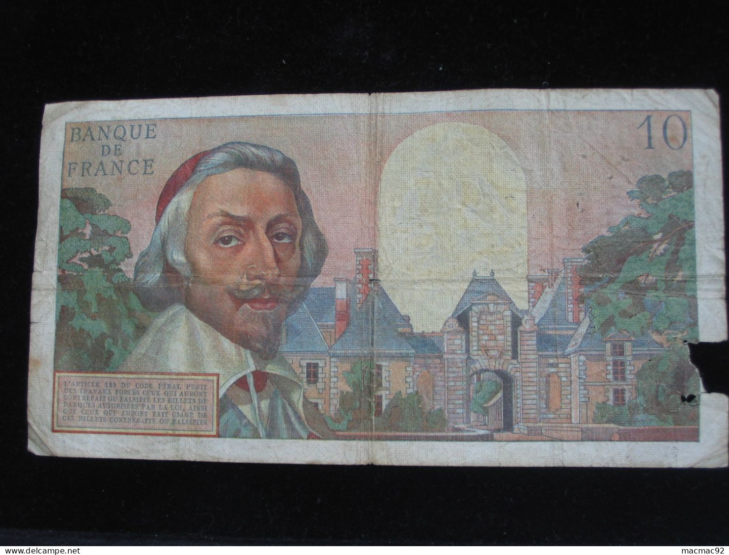 10 Dix Nouveaux Francs RICHELIEU 2-6-1960   **** EN ACHAT IMMEDIAT **** - 10 NF 1959-1963 ''Richelieu''