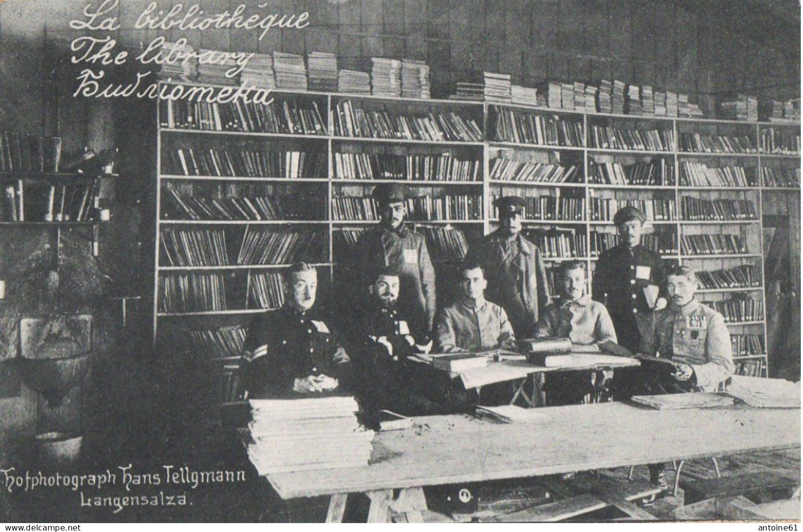 LANGENSALZA - LANGENSLZA --  Camp De Prisonniers - La Bibliotheque -  (1914 - 1918)  - Phot Hans Tellgmann - Bad Langensalza