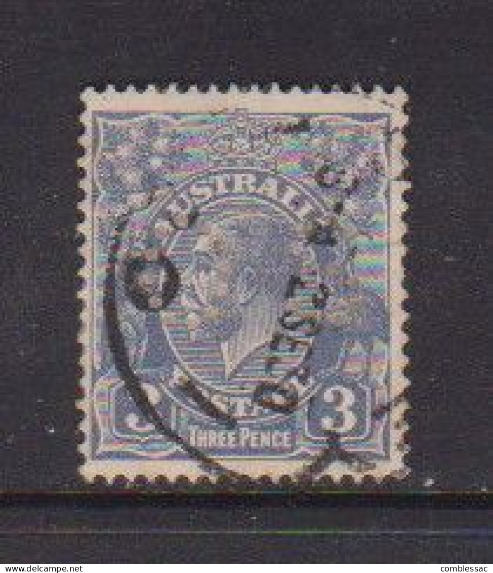 AUSTRALIA    1924    3d  Dull  Ultramarine   Punctured  O S  Small    USED - Oblitérés