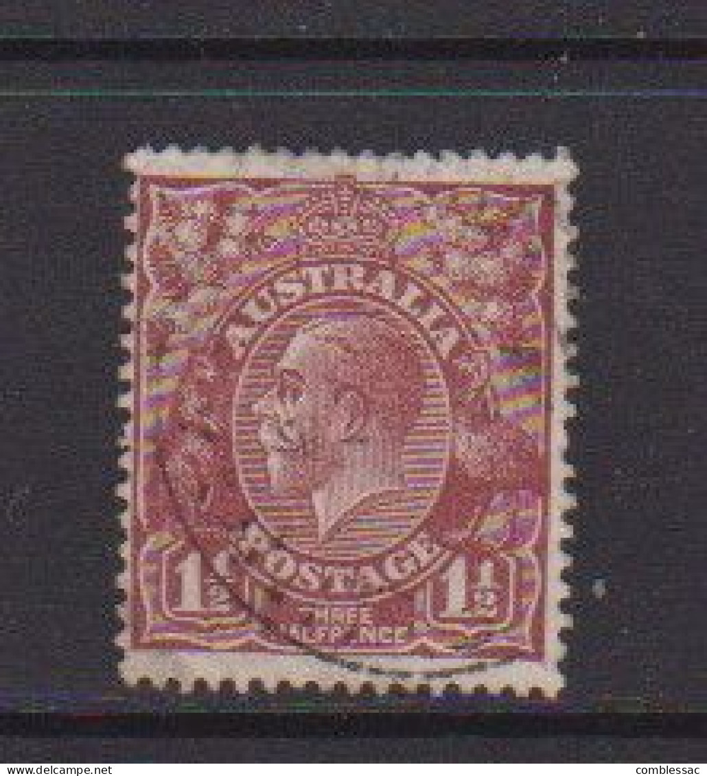 AUSTRALIA    1920    1 1/2d  Red  Brown   Perf  13 1/2  X  12 1/2    USED - Usados