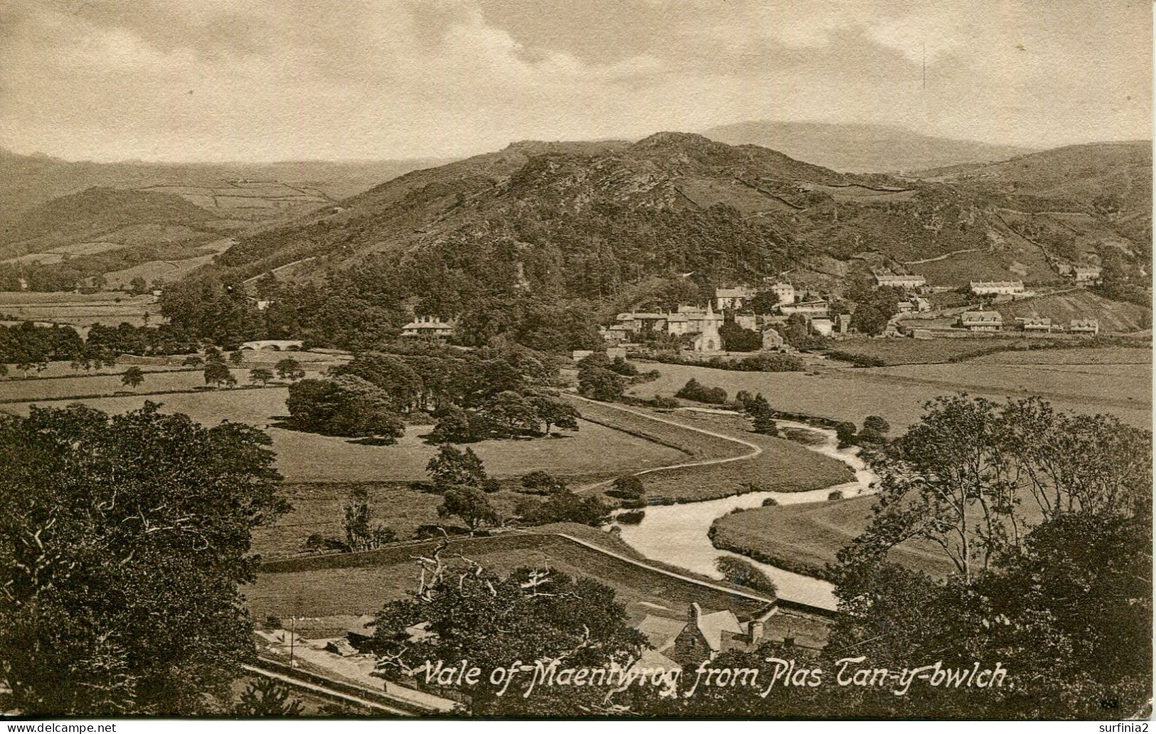 GWYNEDD - VALE OF MAENTWROG FROM PLAS TAN-Y-BWLCH  Gwy659 - Merionethshire