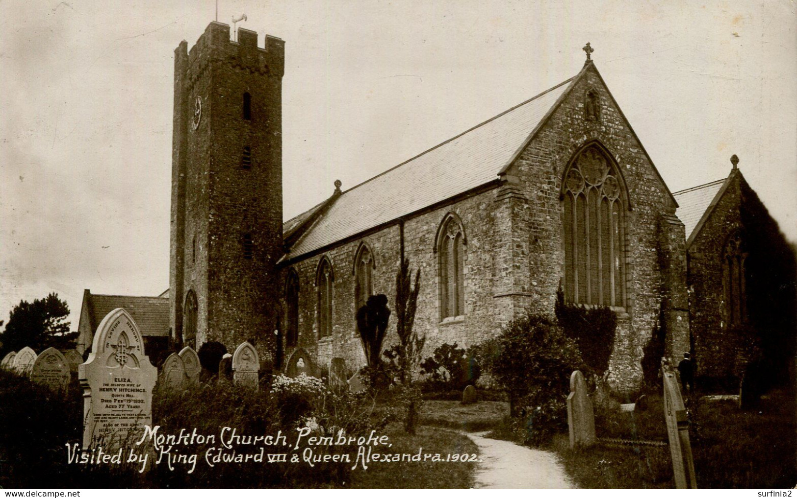 DYFED - PEMBROKE - MONKTON CHURCH RP Dyf322 - Pembrokeshire