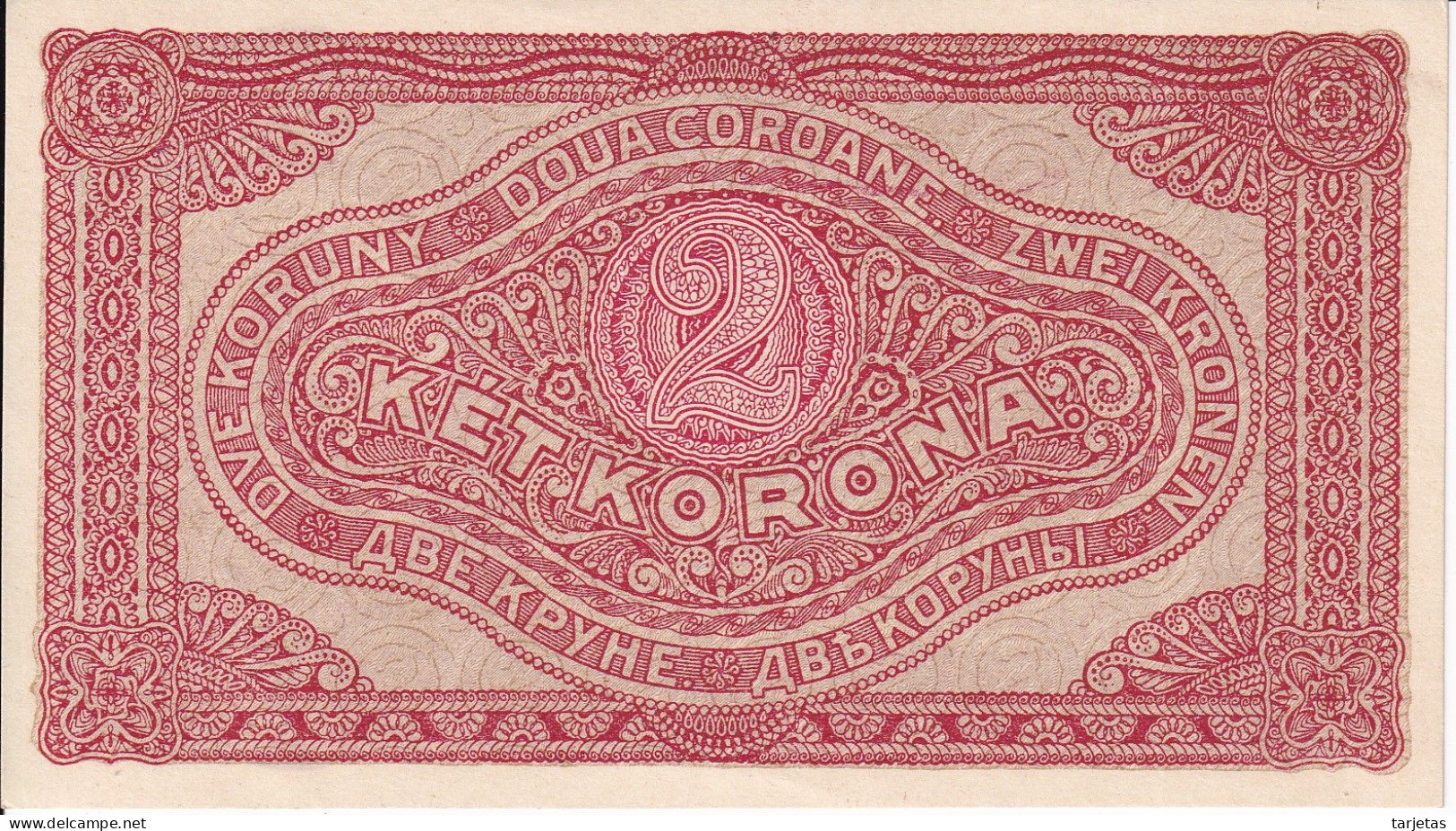 BILLETE DE HUNGRIA DE 2 KORONA DEL AÑO 1920 SIN CIRCULAR (UNC) (BANKNOTE) - Hungary