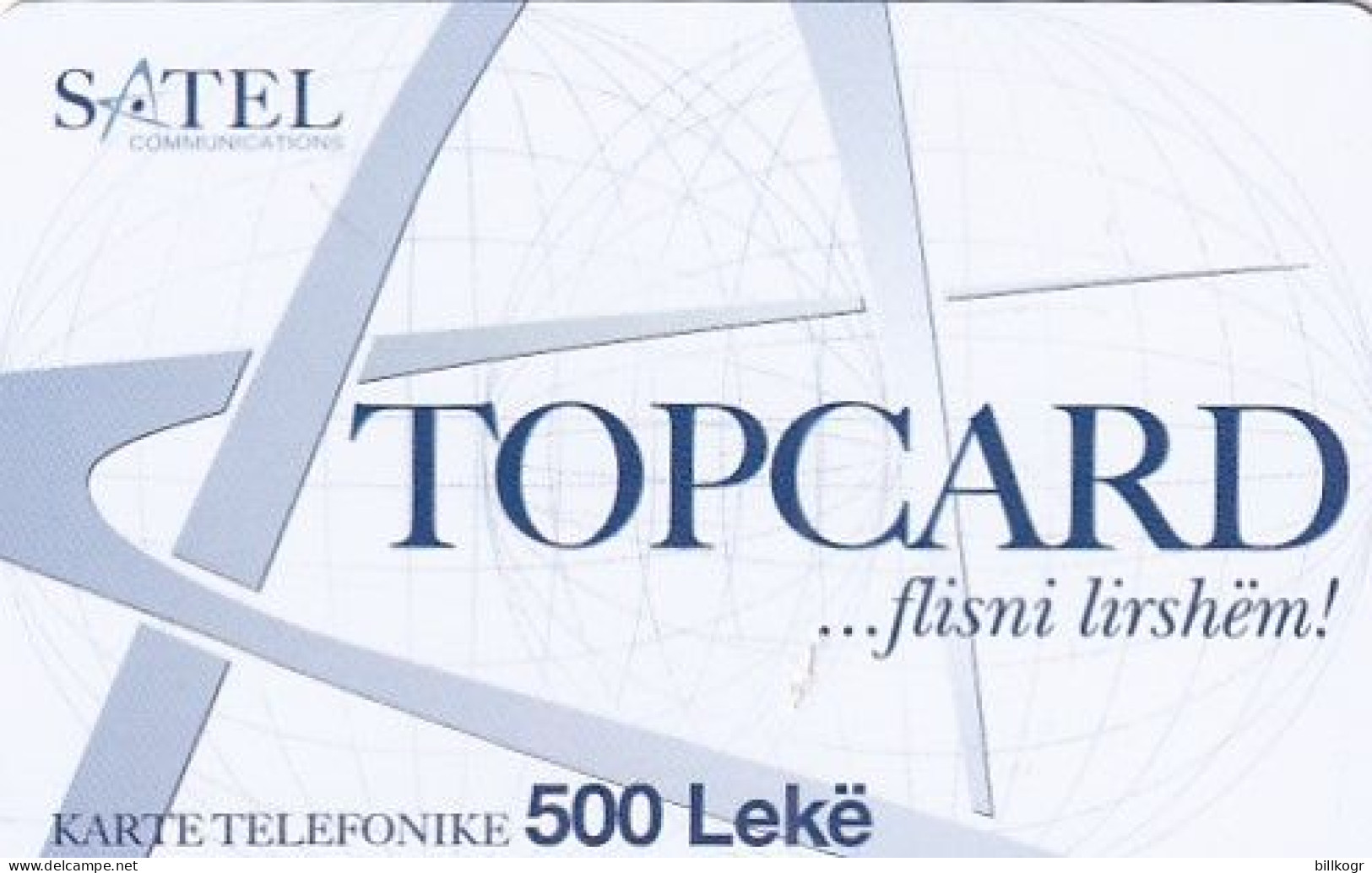 ALBANIA - Satel Prepaid Card 500 Leke, Sample - Albanië