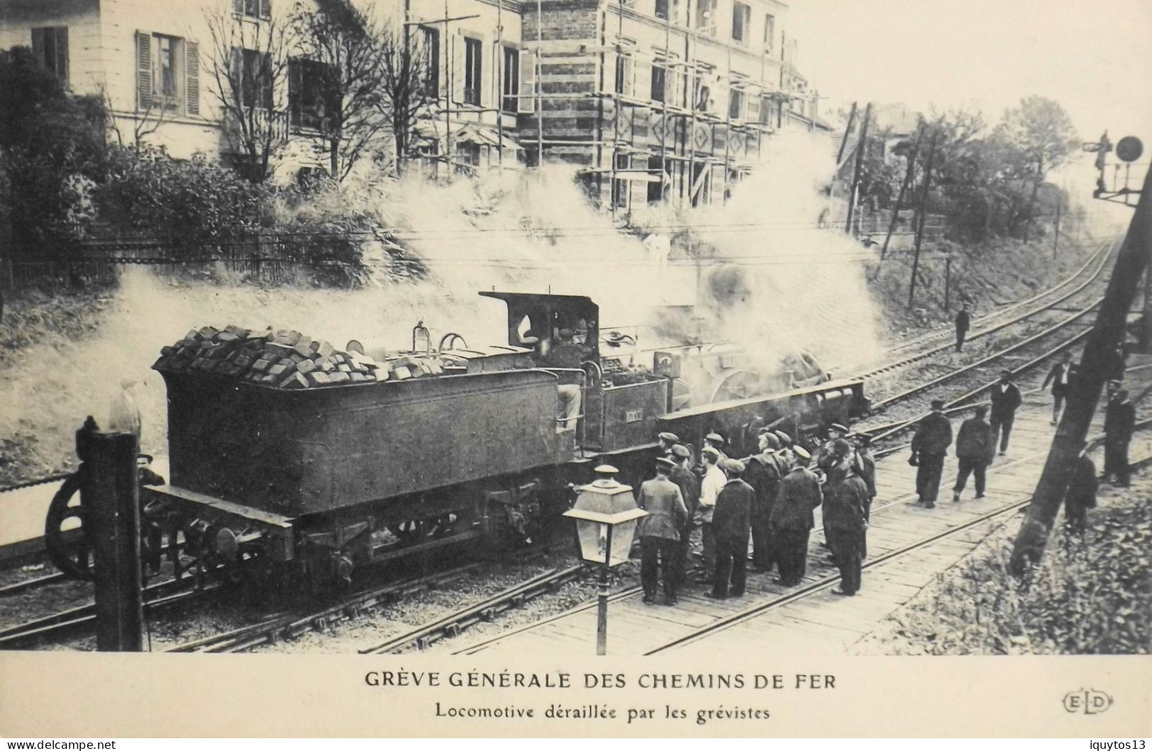 CPA - Evénements > PARIS OCTOBRE 1910 - GREVE GENERALE Des CHEMINS De FER - TBE - Streiks