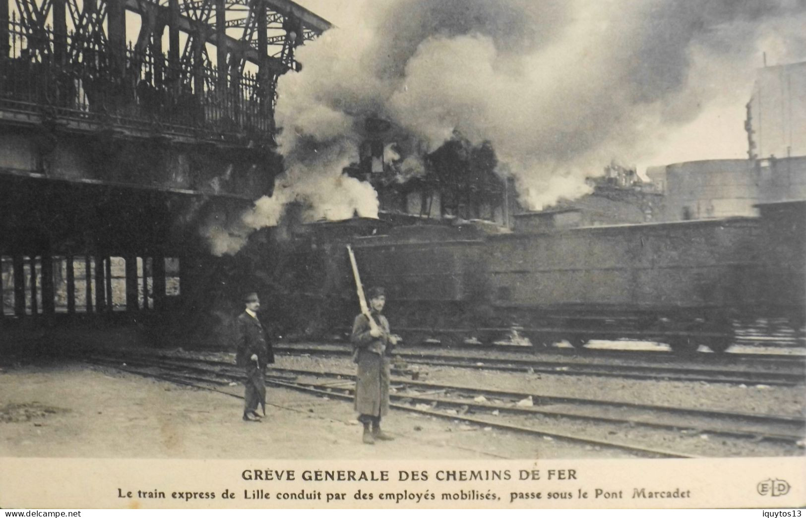 CPA - Evénements > PARIS OCTOBRE 1910 - GREVE GENERALE Des CHEMINS De FER - TBE - Grèves