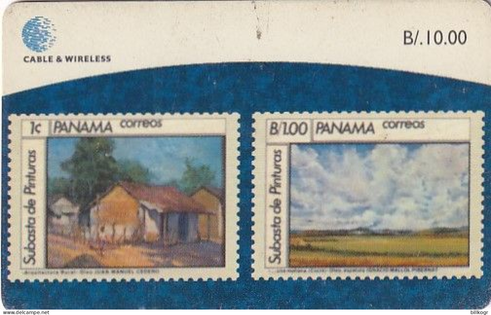 PANAMA(chip) - Stamps, Painters Of Panama, Used - Panamá