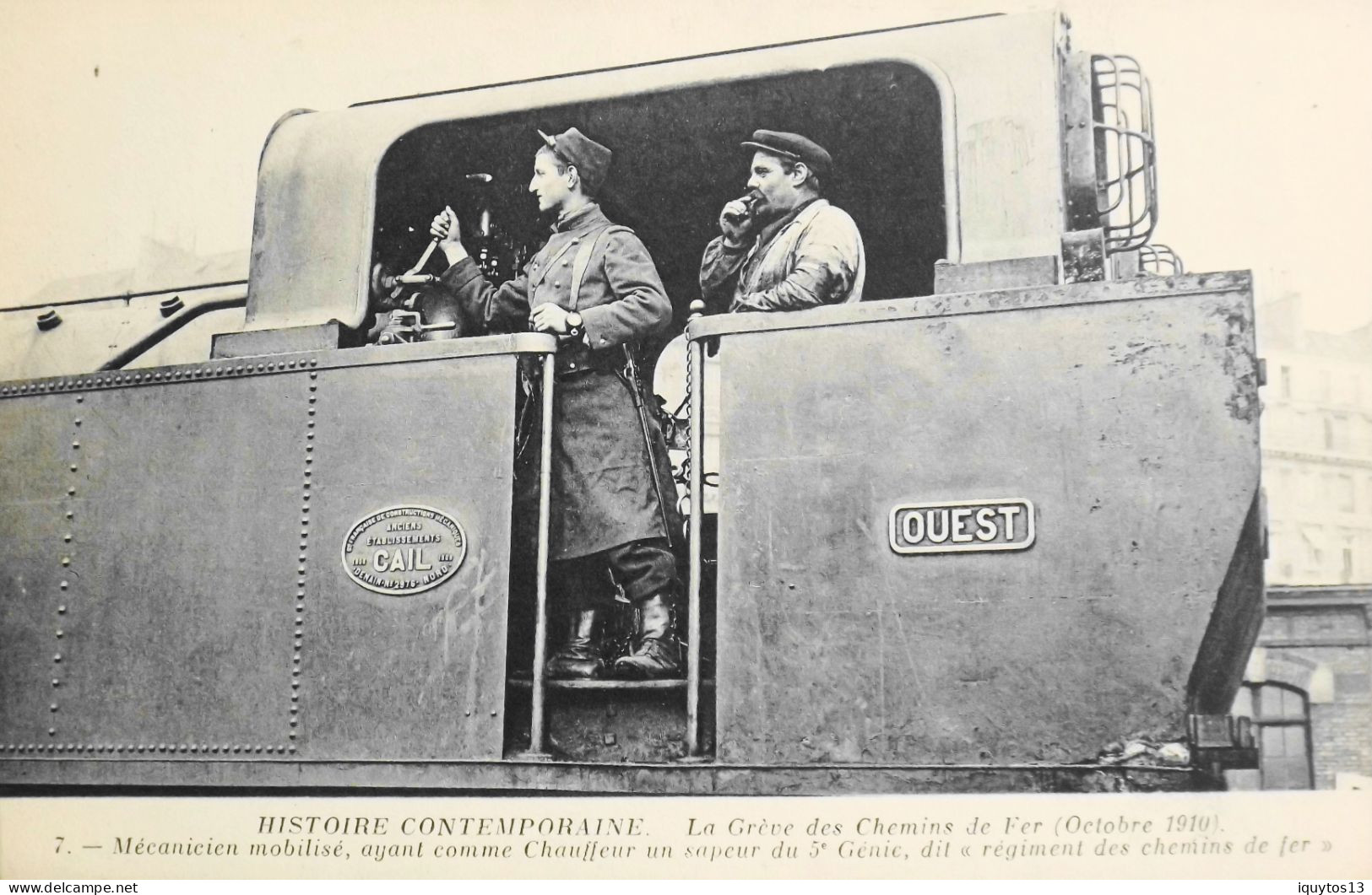 CPA - Evénements > PARIS OCTOBRE 1910 - GREVE GENERALE Des CHEMINS De FER - TBE - Sciopero