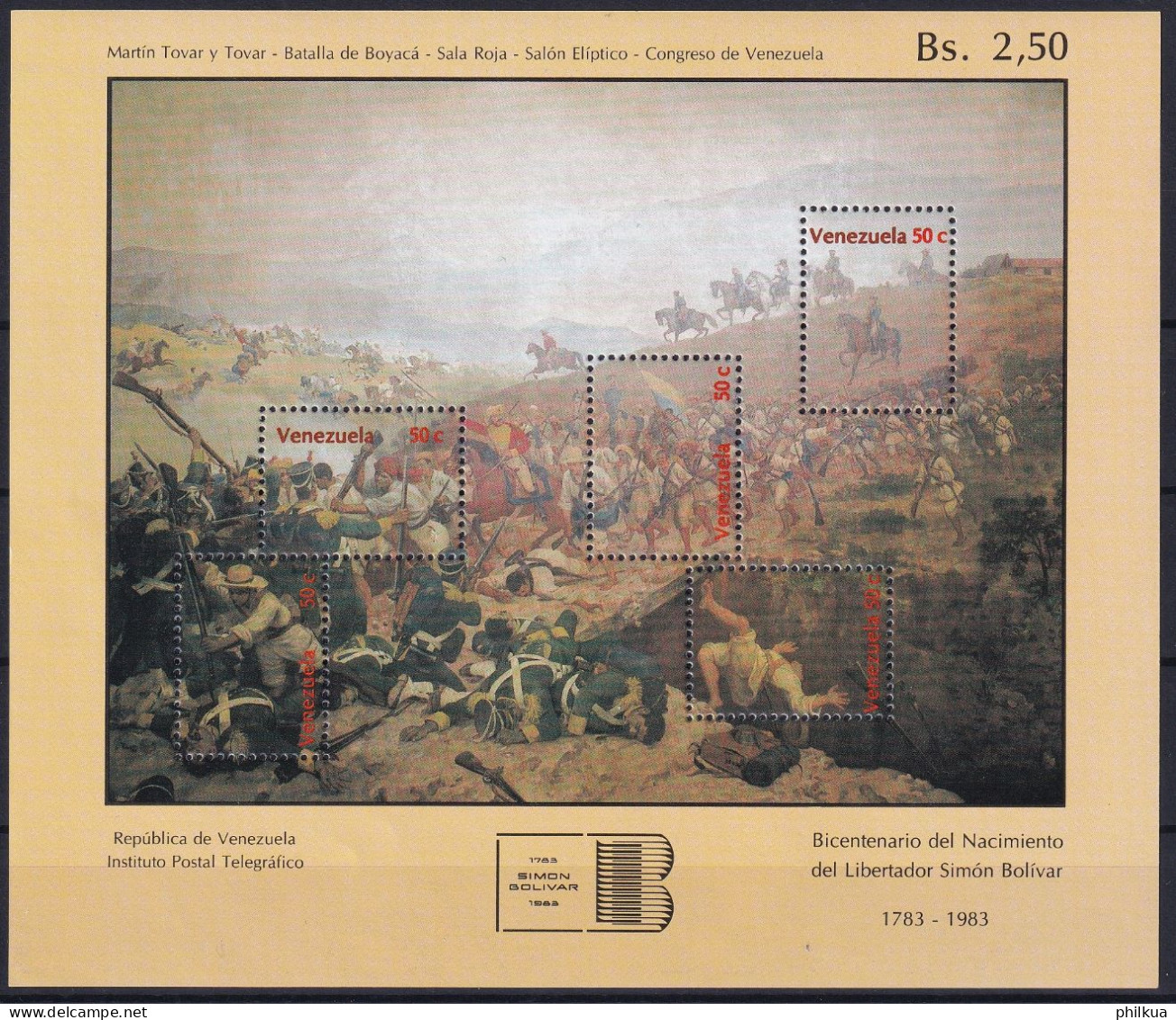 MiNr. 2191 - 2195 (Block 27) Venezuela    Blockausgabe - Postfrisch/**/MNH - Venezuela