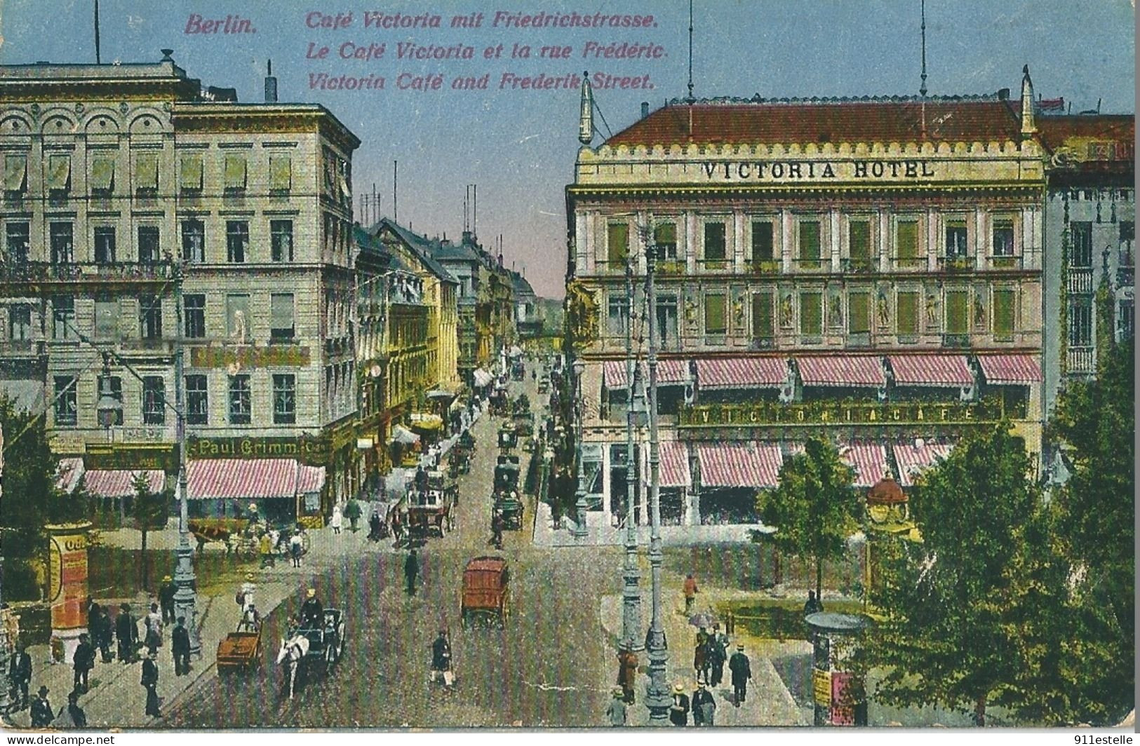 BERLIN -  CAFE VICTORIA  ET LA RUE FREDERIC - Buch