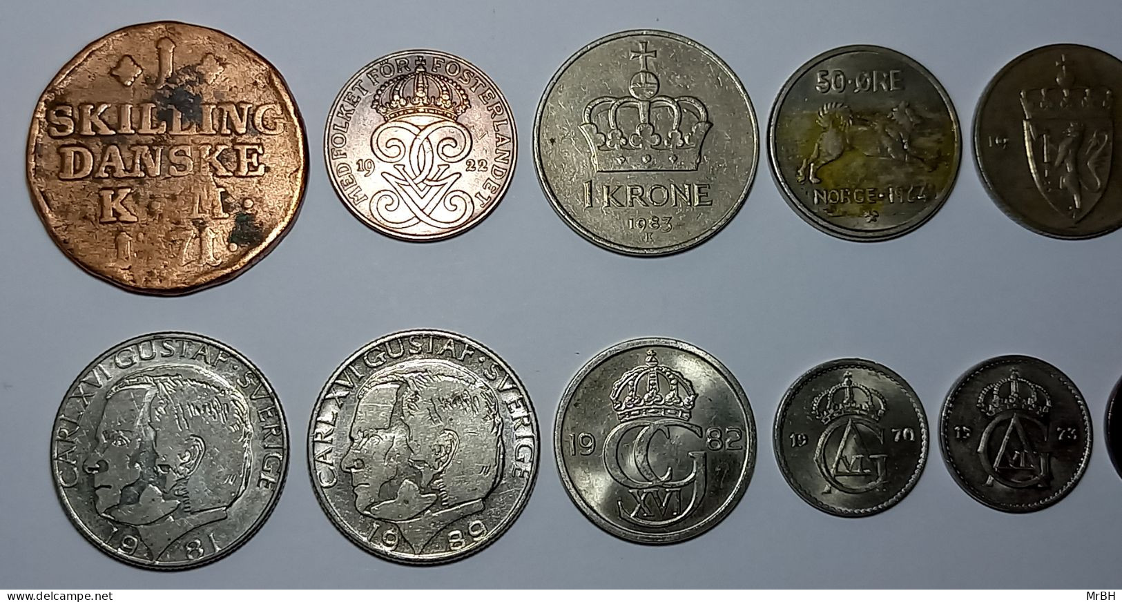 Danemark, Norvège, Suède. 1771-1994 (35 monnaies)