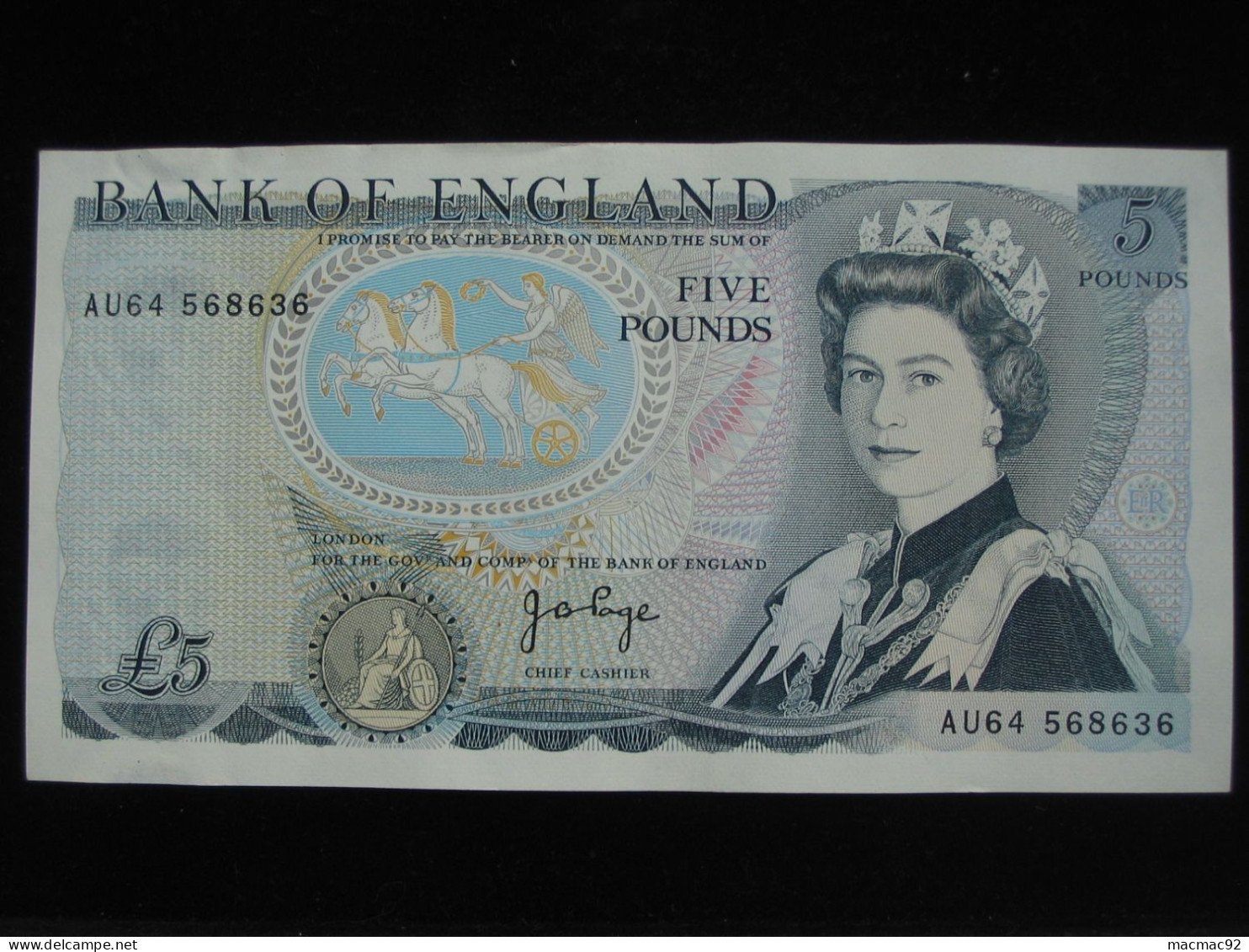 5 Five  Pounds 1971-1991 - Bank Of England   **** EN  ACHAT IMMEDIAT  **** - 5 Pounds