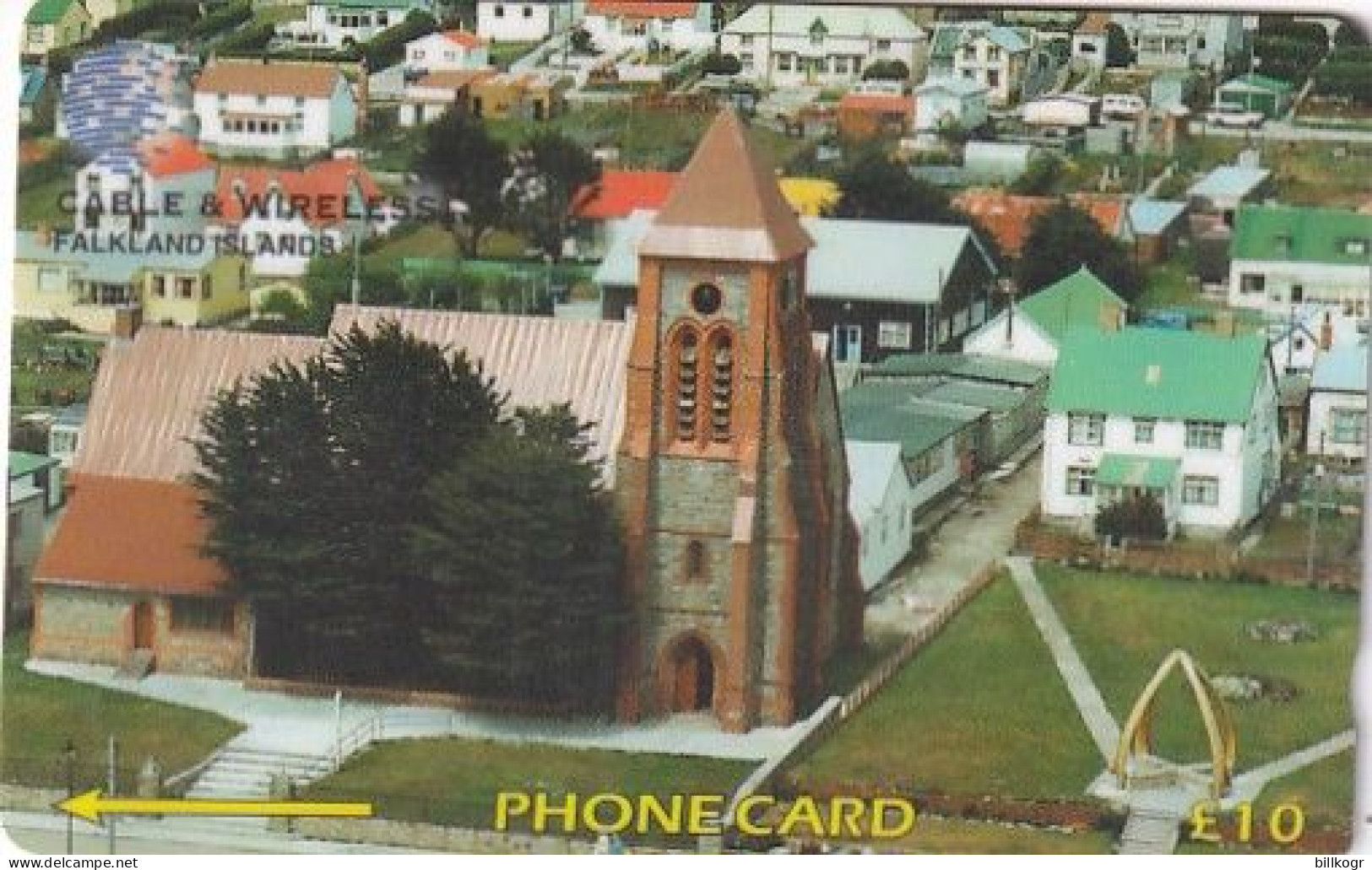 FALKLAND ISL.(GPT) - Christ Church Cathedral, CN : 195CFKA/B, Tirage %10000, Used - Isole Falkland