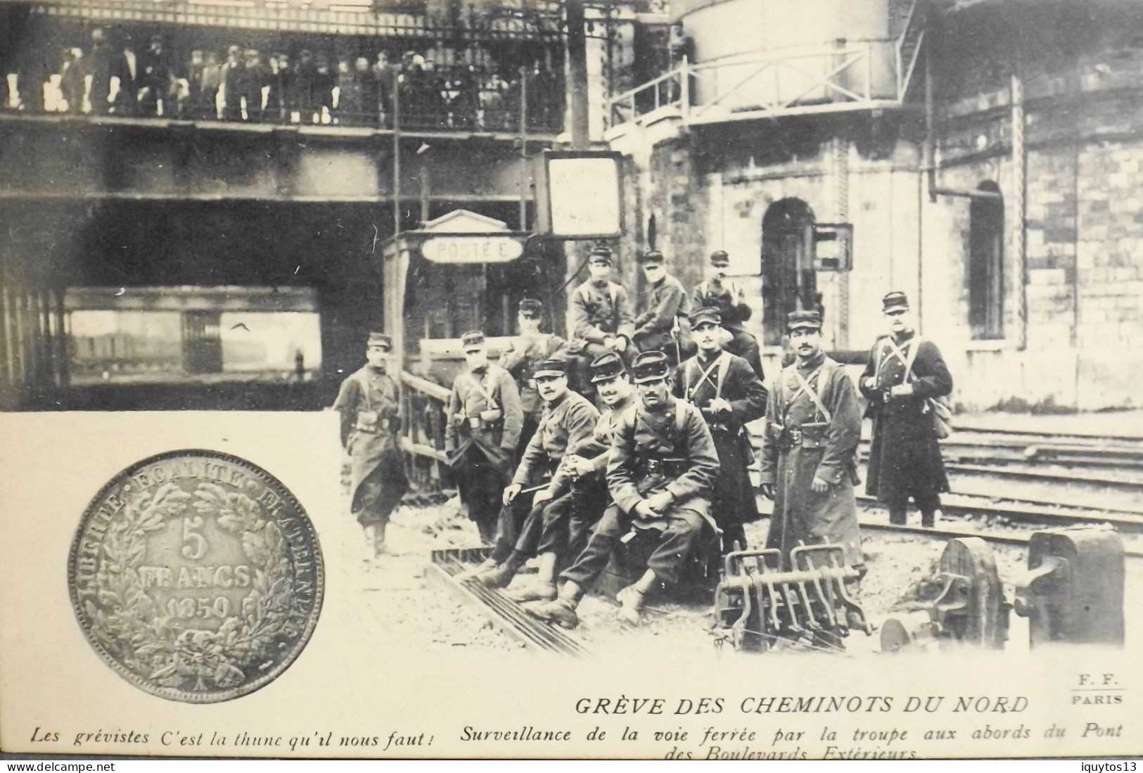 CPA - Evénements > OCTOBRE 1910 - GREVE Des CHEMINOTS Du NORD - TBE - Streiks