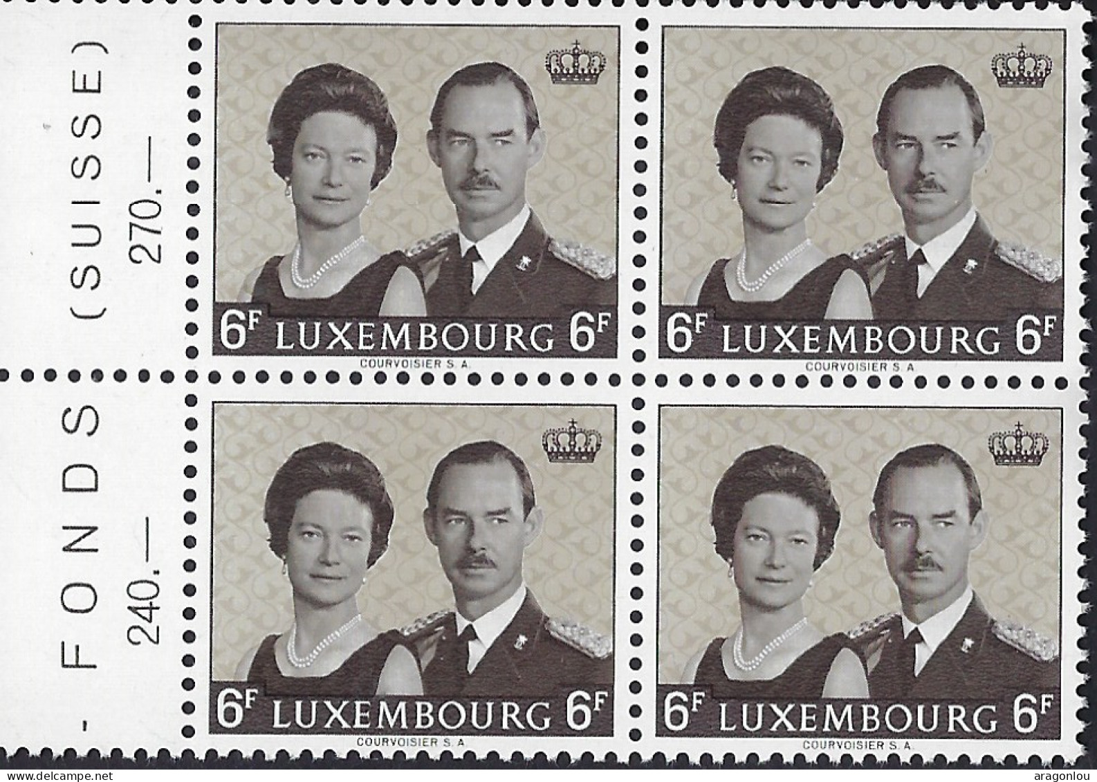 Luxembourg - Luxemburg - Timbres - Gr.Duchesse Josephine  Charlottte  Et Gr. Duc Jean  1964  1 Blocs à 4   MNH** - Blocs & Feuillets