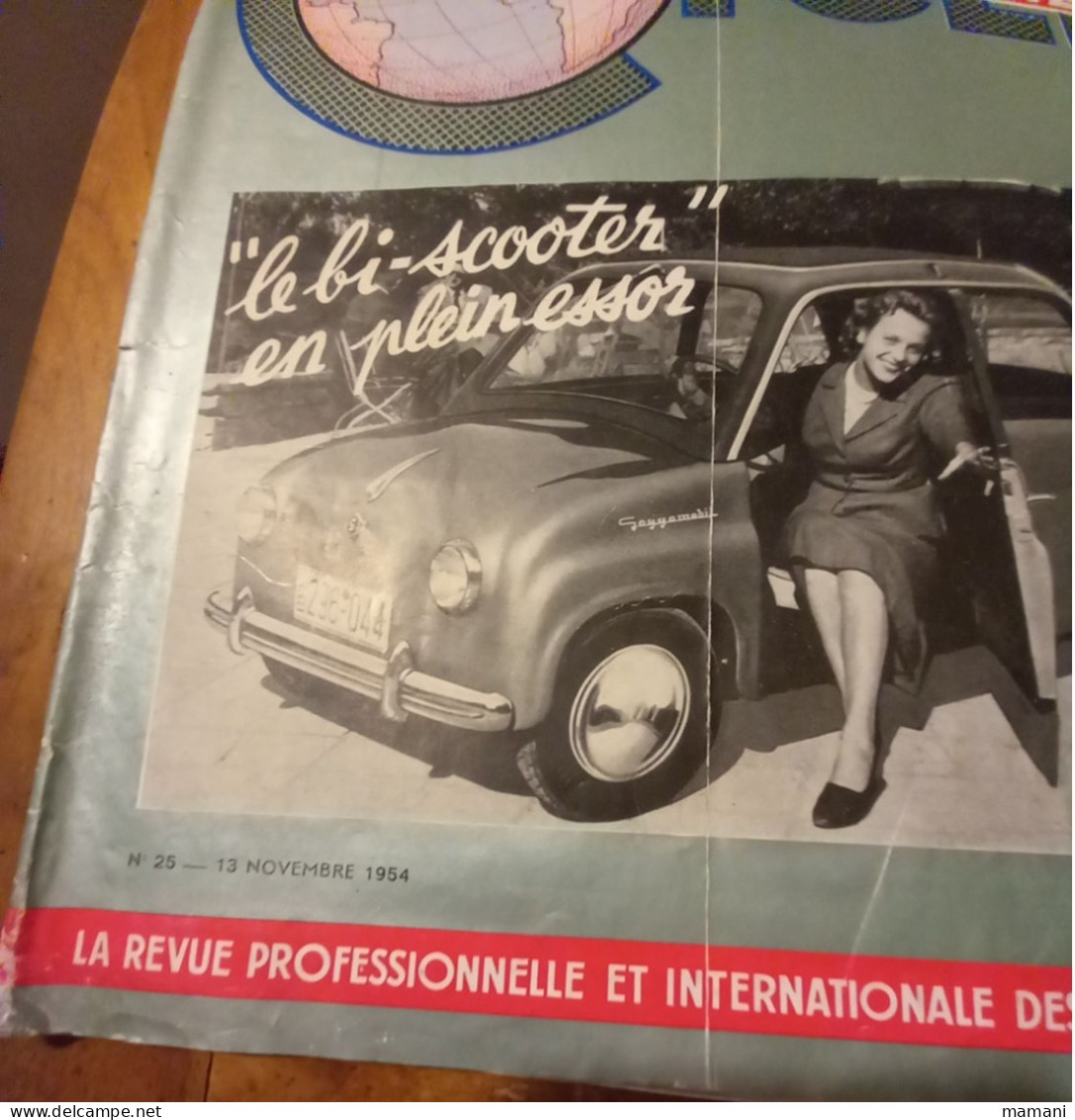 CYCLES Cylomoteurs Et Scooters Special Salon N°4 N°25  13 Novembre 1954 - Auto/Moto