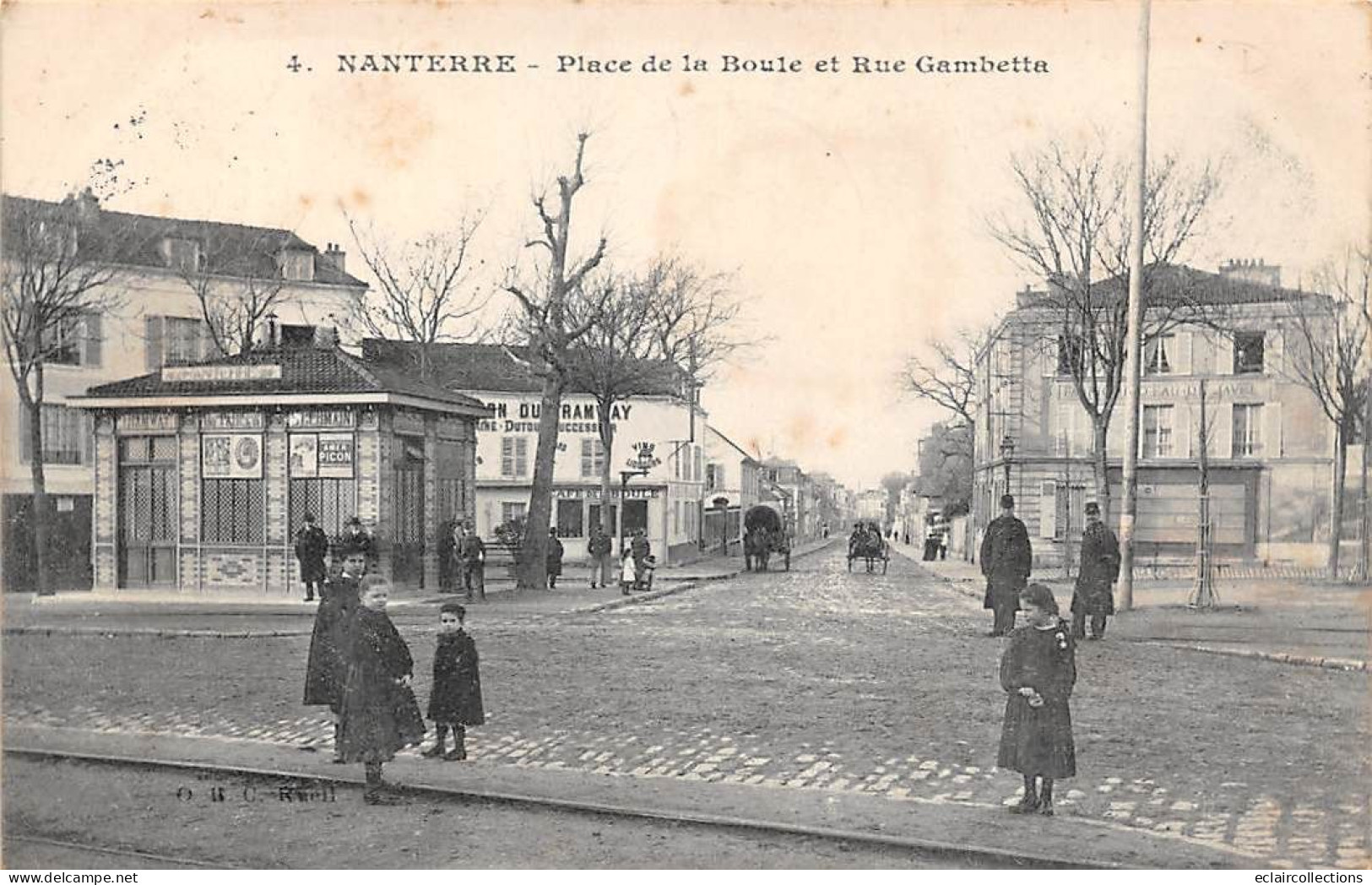 Nanterre         92        Place De La Boule Et Rue Gambetta      N° 4  (voir Scan) - Nanterre