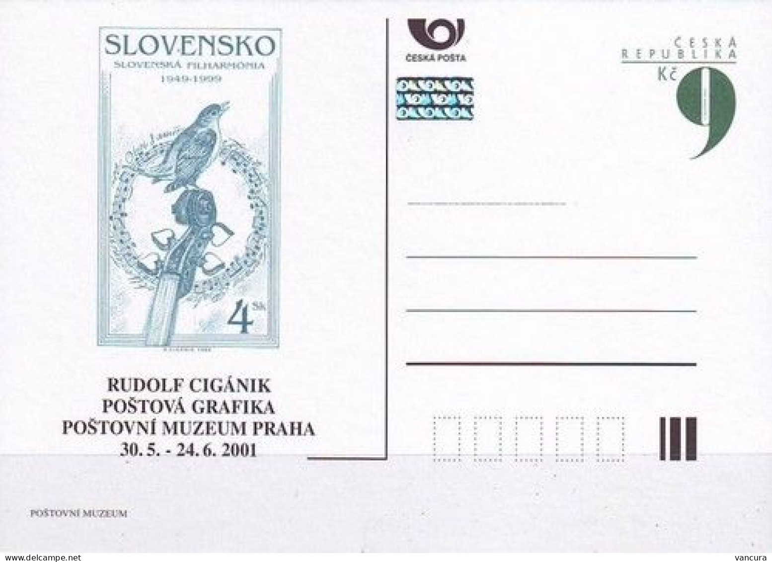 CDV PM 23-5 Czech Republic SLOVAK ENGRAVERS In The Post Museum 2001 - Incisioni