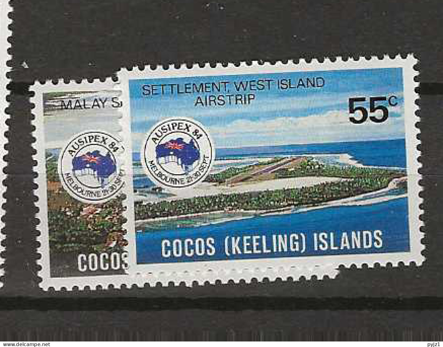1984 MNH Cocos Island Mi 123-24 - Cocos (Keeling) Islands