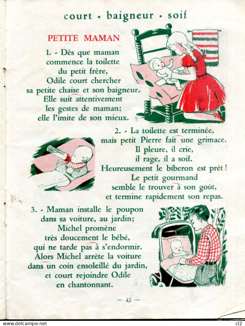 Les Beaux Jours De Louise Lemoine - Premier Livre De Lecture Courante ( Dépôt Légal  1er Trimestre 1956) - 0-6 Anni