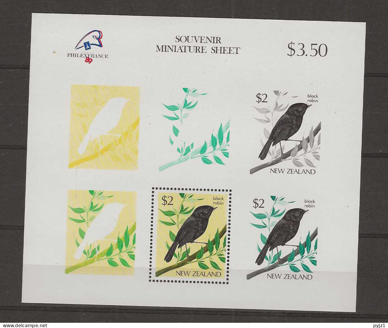 1989 MNH New Zealand Block 18 Postfris** - Blocks & Sheetlets