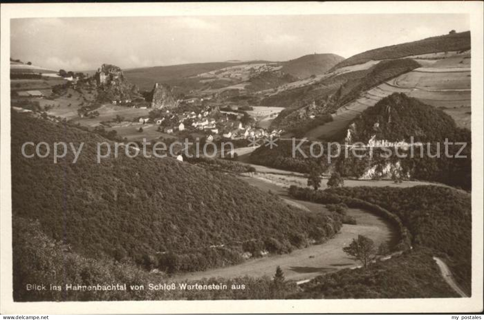 41787636 Kirn Nahe Blick Vom Schloss Wartenstein Ins Hahnenbachtal Kirn - Kirn