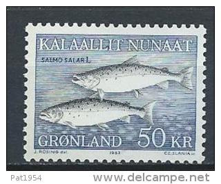 Groënland 1983 N°128 Neuf Poissons Saumons - Unused Stamps