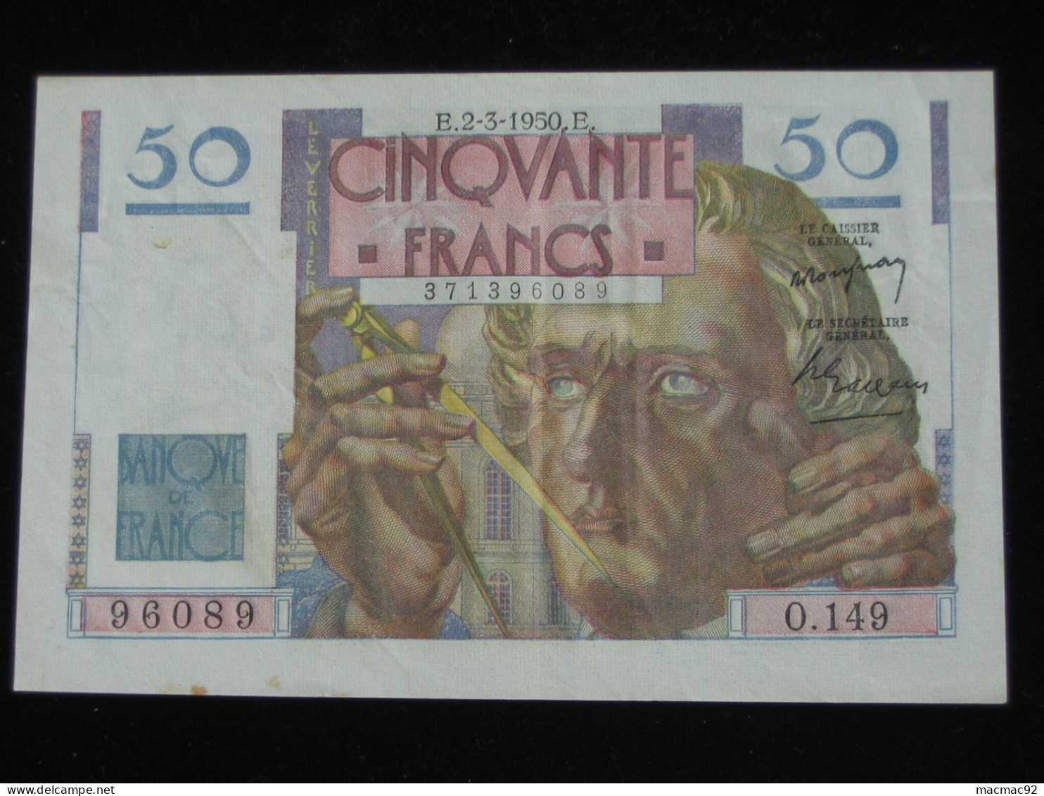 50 Francs - Cinquante Francs LE VERRIER - 2-3-1950   **** EN ACHAT IMMEDIAT ***** - 50 F 1946-1951 ''Le Verrier''