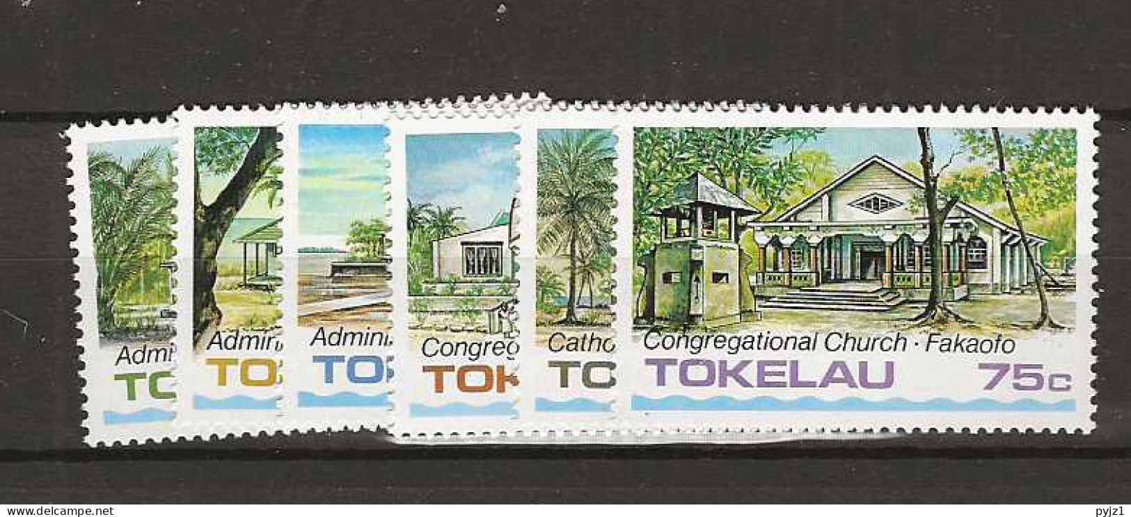 1985 MNH Tokelau Mi 117-22 Postfris** - Tokelau