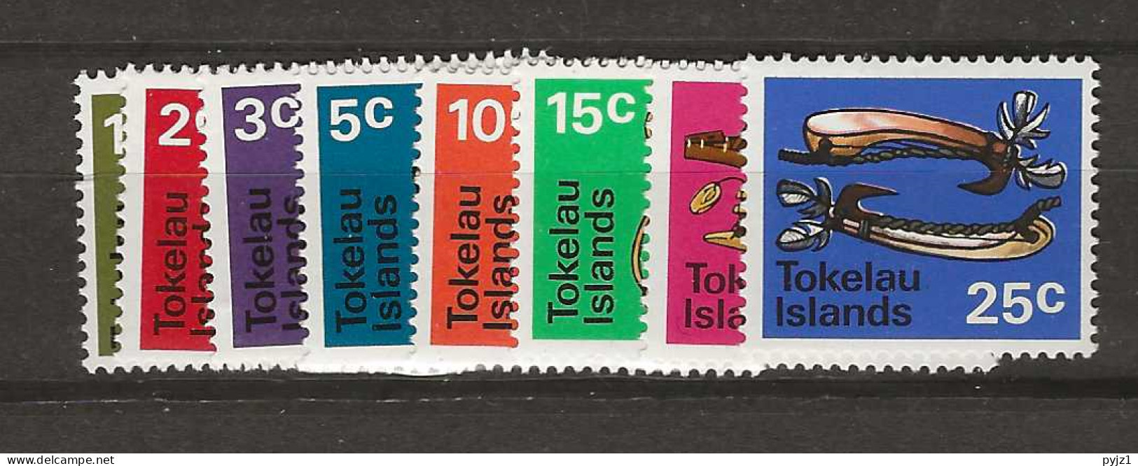 1970 MNH Tokelau Mi 18-25 Postfris** - Tokelau