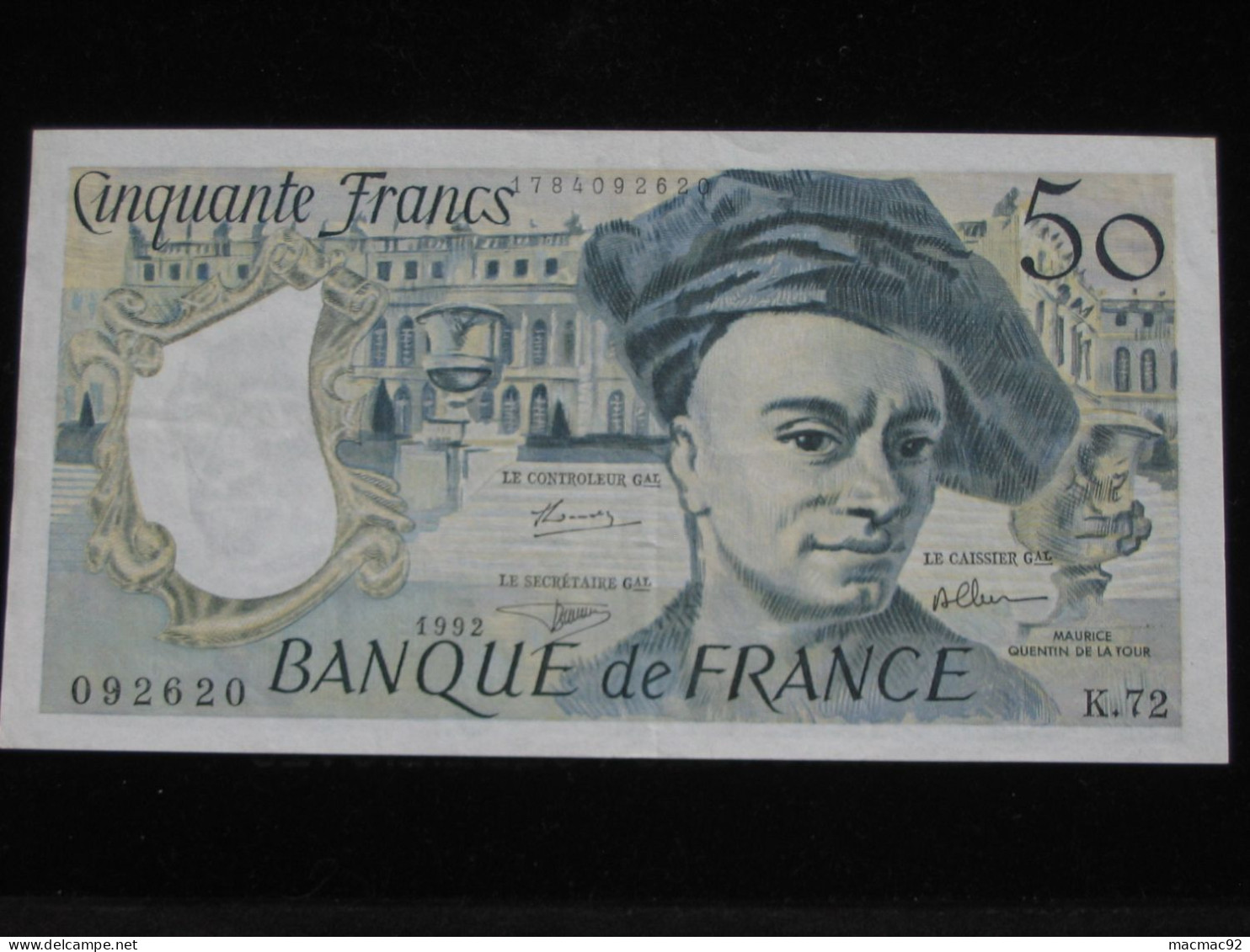50 Cinquante Francs - Quentin De La Tour - 1992   **** EN ACHAT IMMÉDIAT  **** - 50 F 1976-1992 ''Quentin De La Tour''