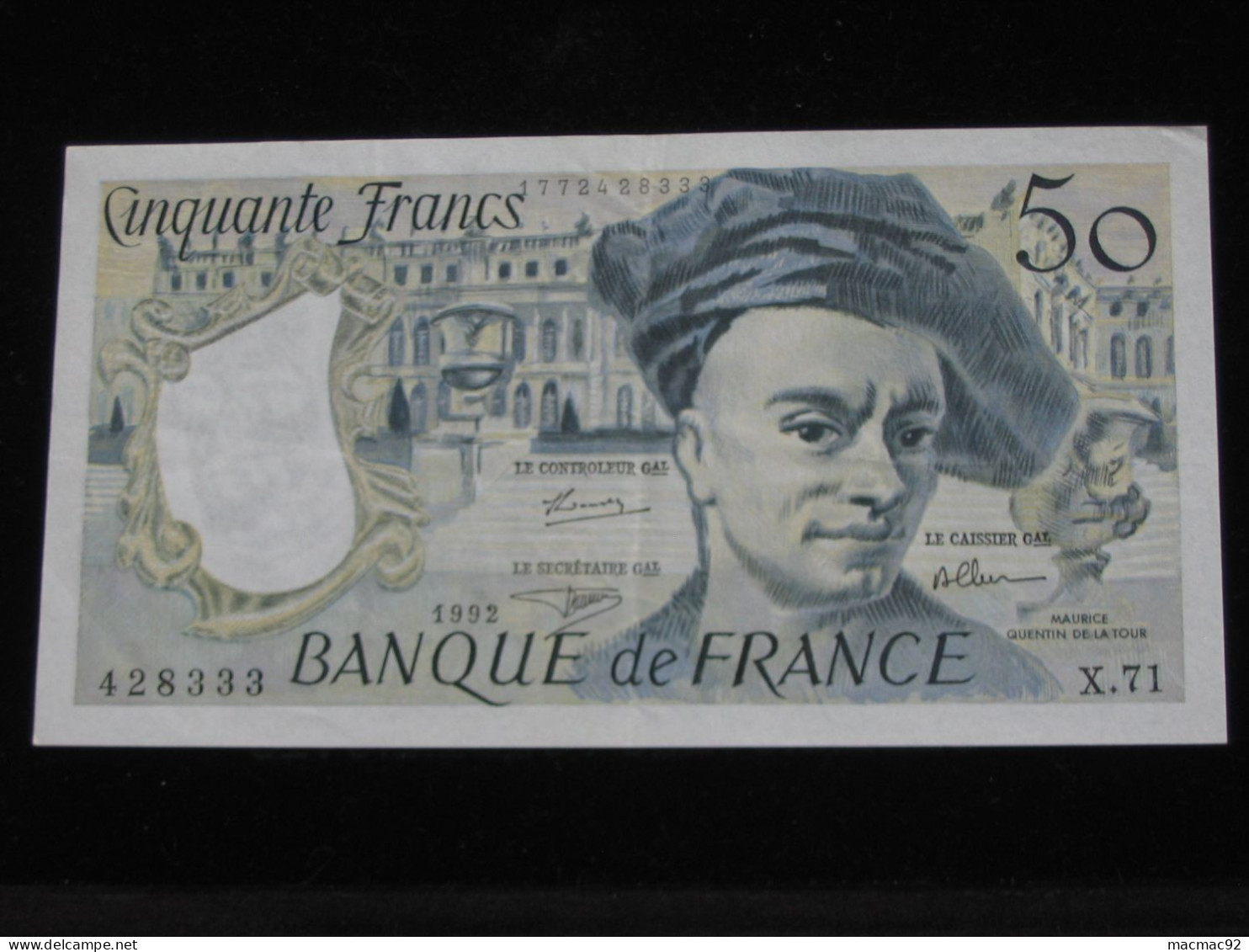 50 Cinquante Francs - Quentin De La Tour - 1992   **** EN ACHAT IMMÉDIAT  **** - 50 F 1976-1992 ''Quentin De La Tour''