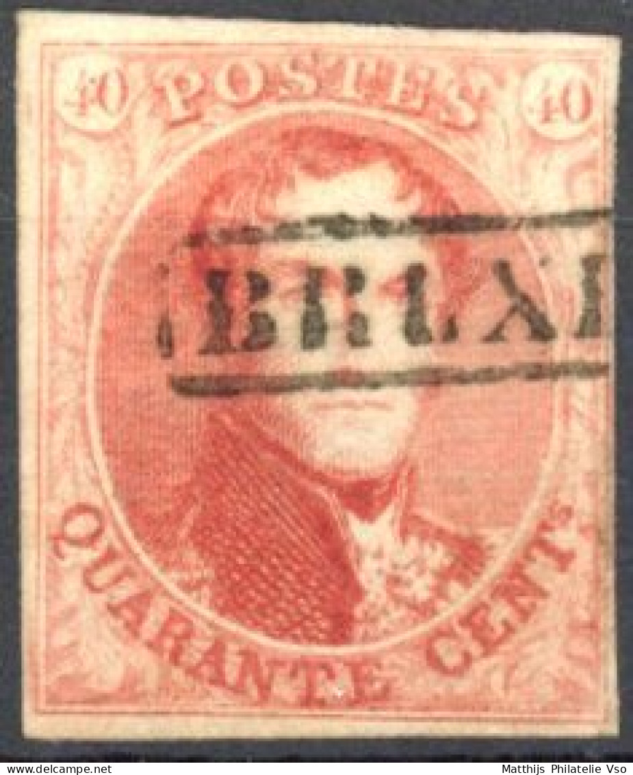 [O SUP] N° 12, Belles Marges - Superbe Obl Griffe De Bruxelles - 1858-1862 Medallones (9/12)