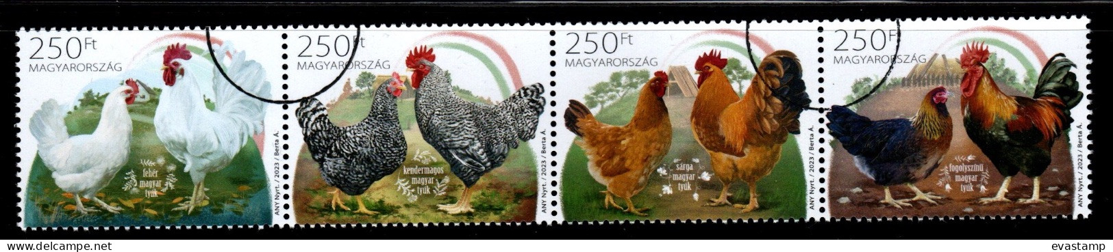 HUNGARY - 2023. Specimen - Native Hungarian Poultry Breeds / Birds II. MNH!! - Essais, épreuves & Réimpressions